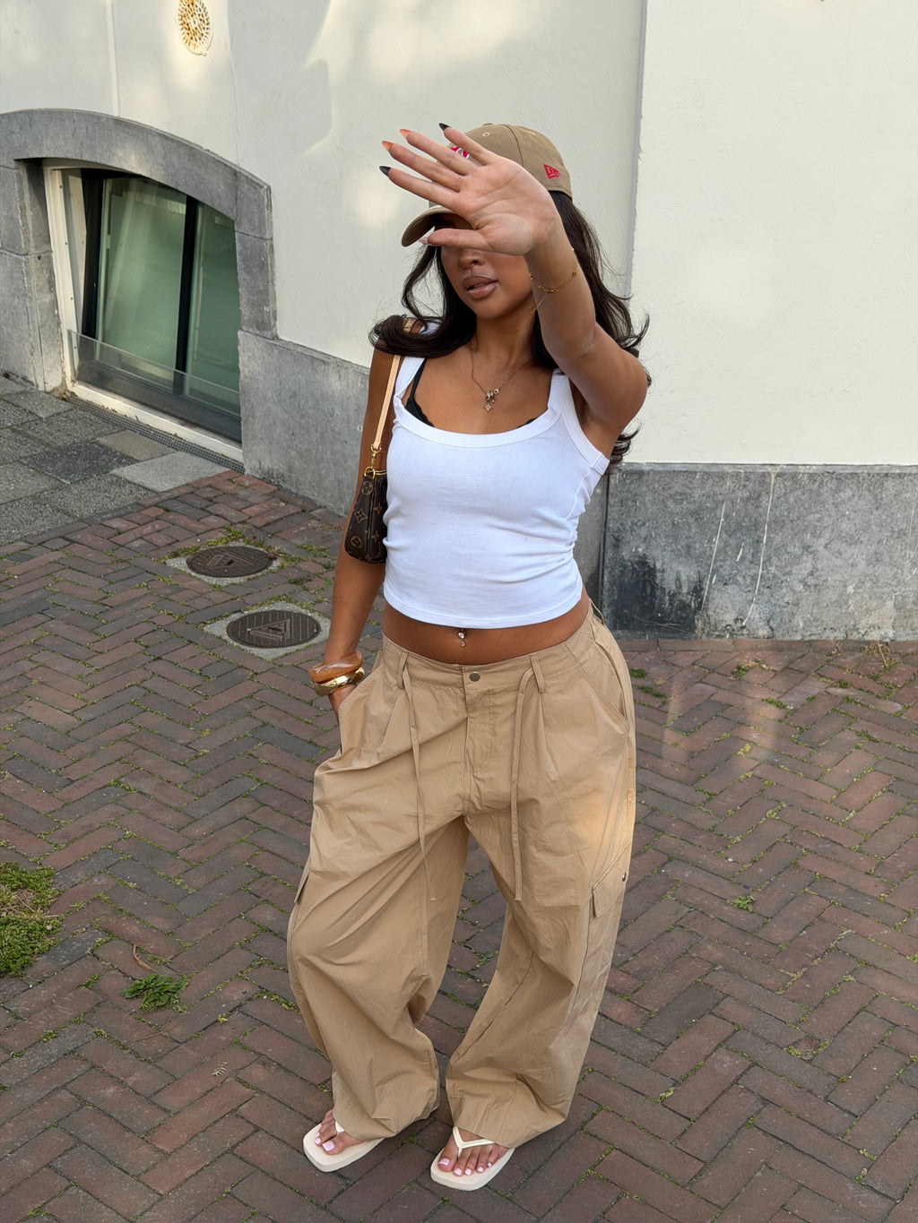 PARACHUTE PANTS BEIGE