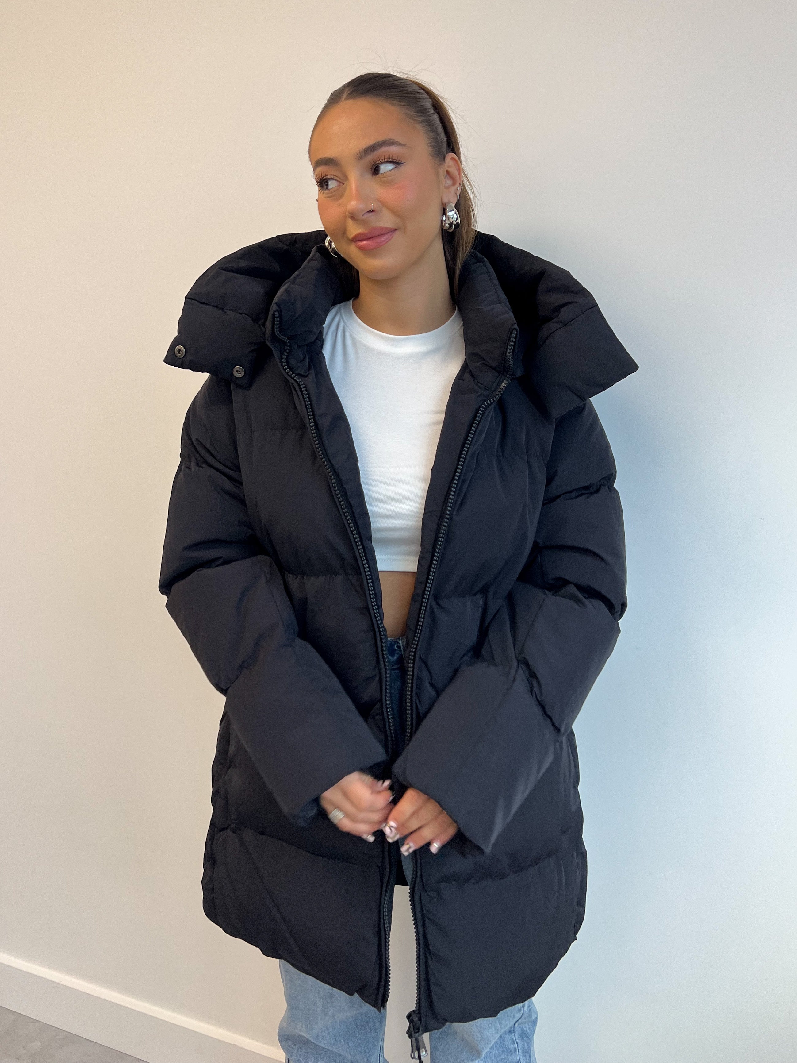 MIDI PUFFER COAT 2.0 BLACK