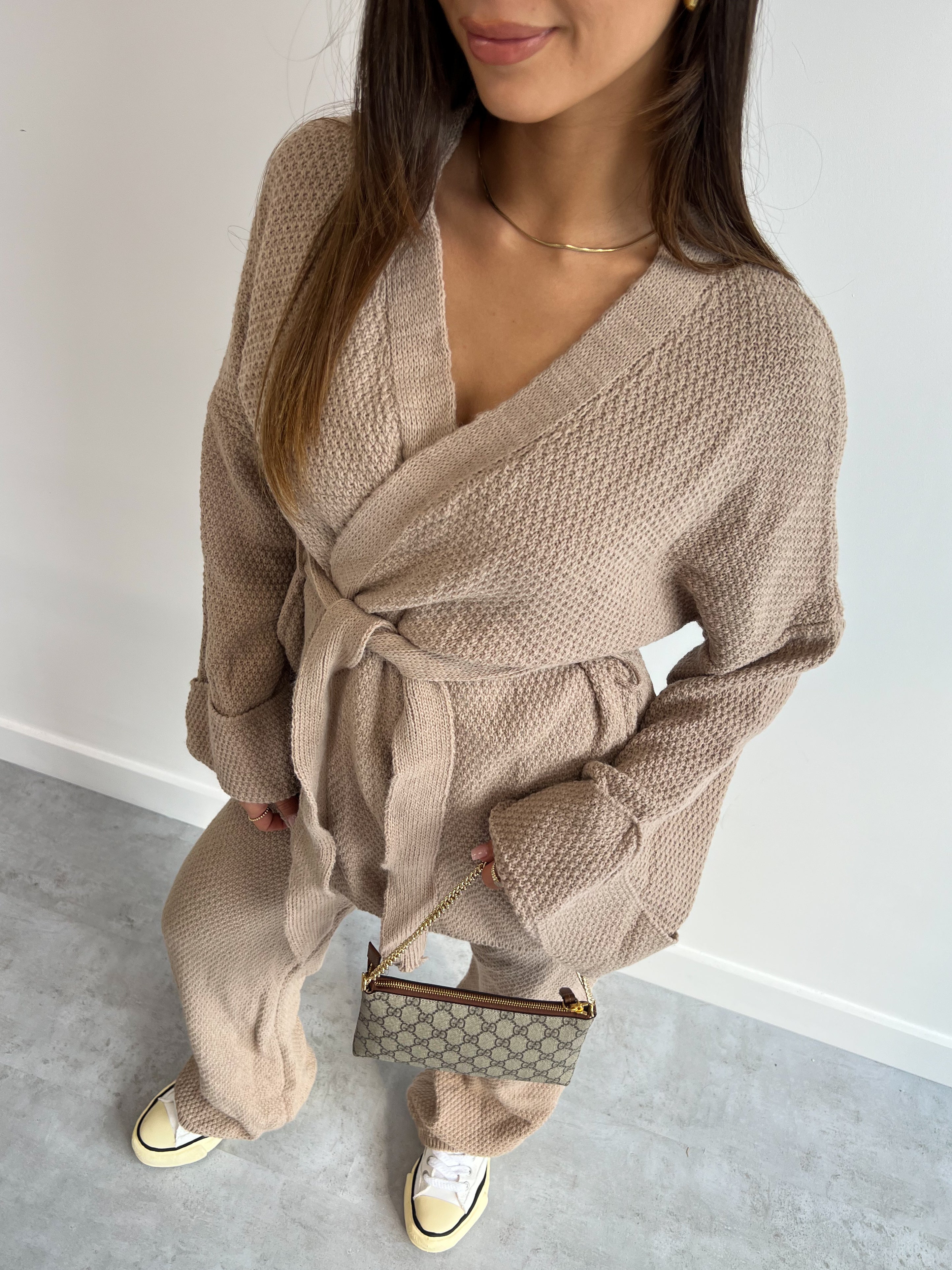 WRAP WAFFLE SET TAUPE