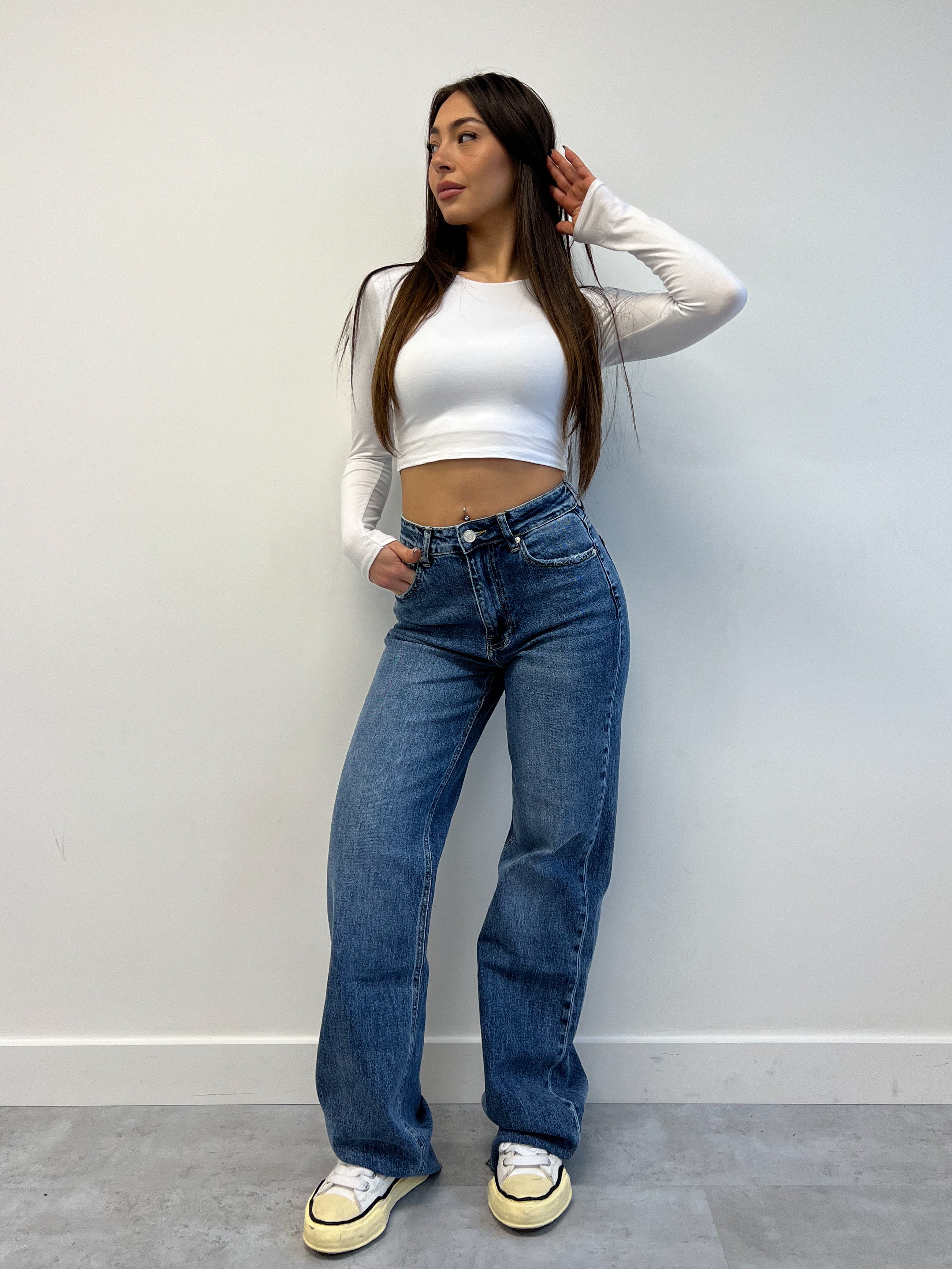 3636 BLUE TALL STRETCH JEANS DARK BLUE