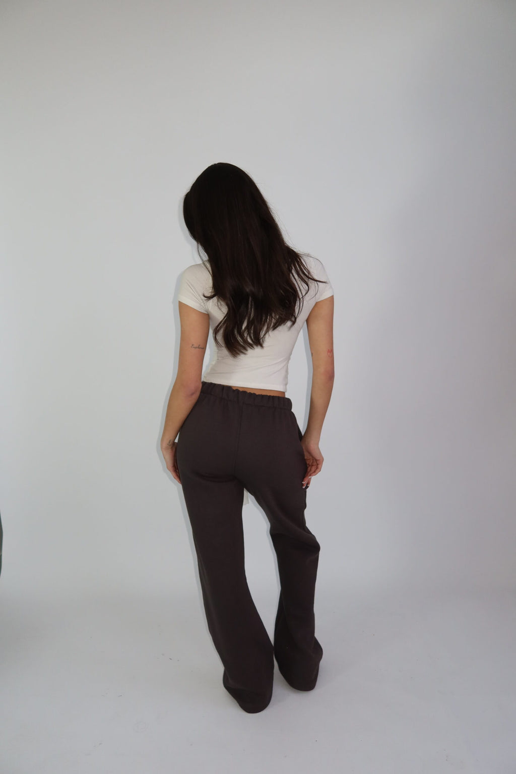 WHITE TIE JOGGER CHARCOAL