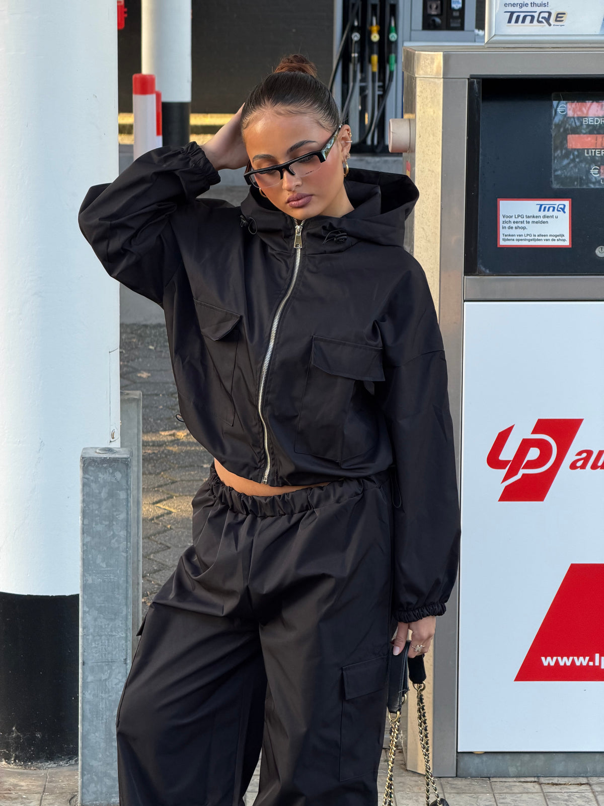 DIMA CARGO TRACKSUIT BLACK