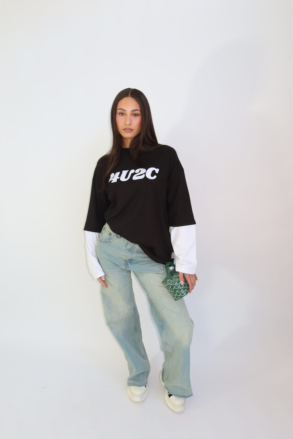 4U2C LONGSLEEVE BLACK/WHITE