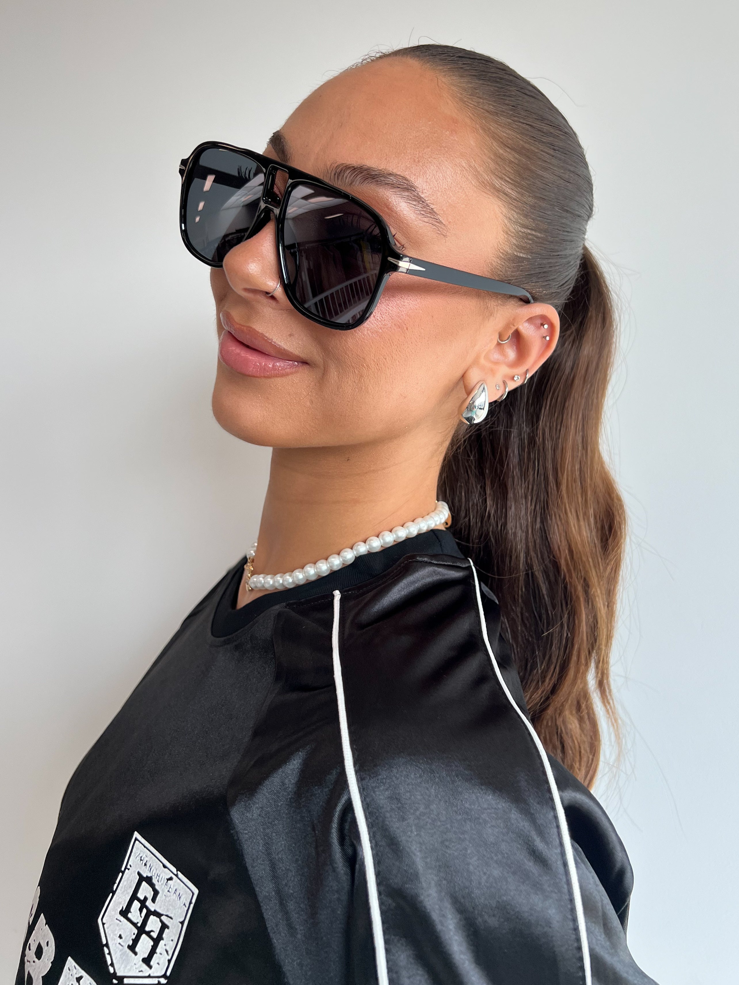 SO EXTRA AVIATOR SHADES BLACK