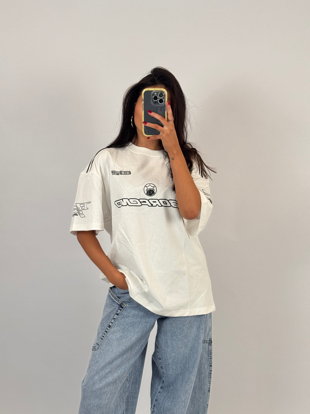 WHITE MOTORSPORT TEE SIZE M