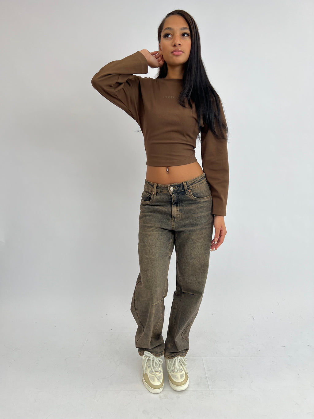 BARREL STRETCH VINTAGE WASH JEANS