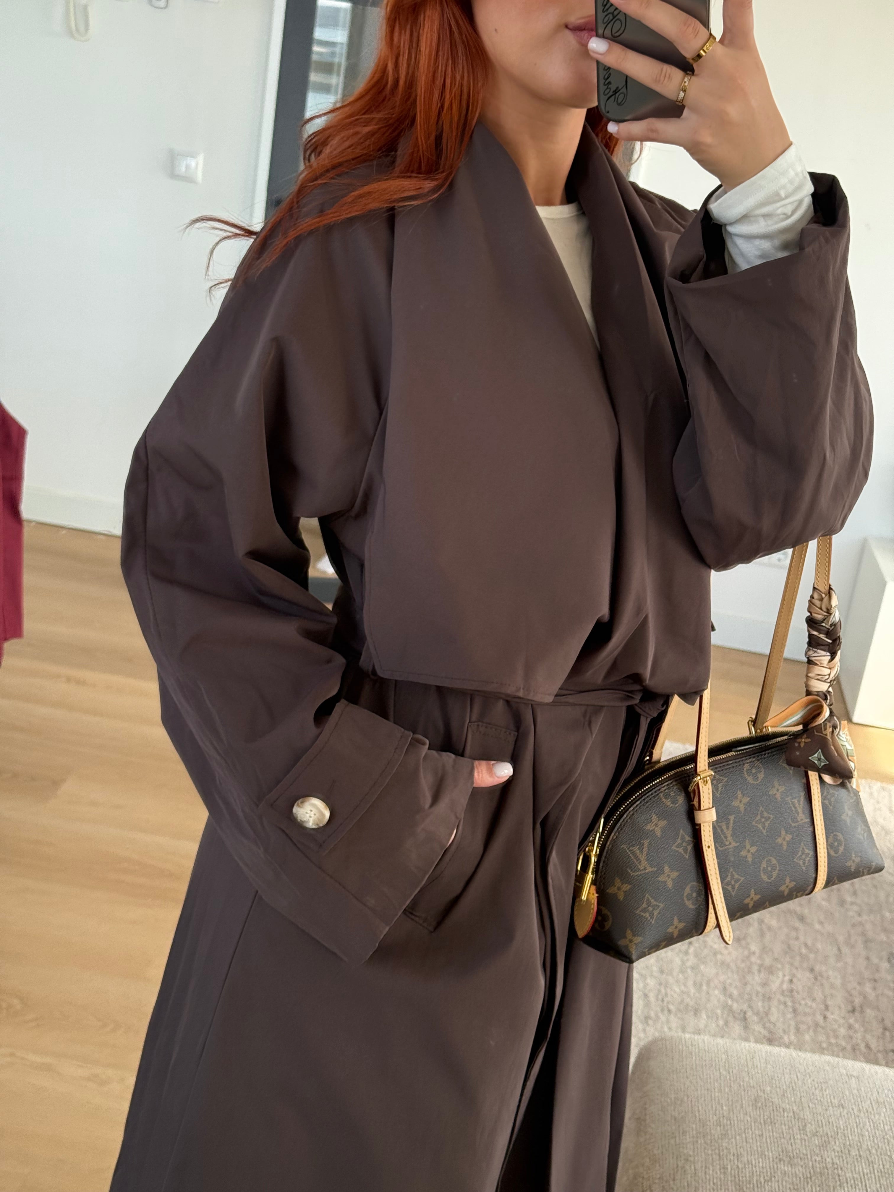 TINA TRENCH CHOCO