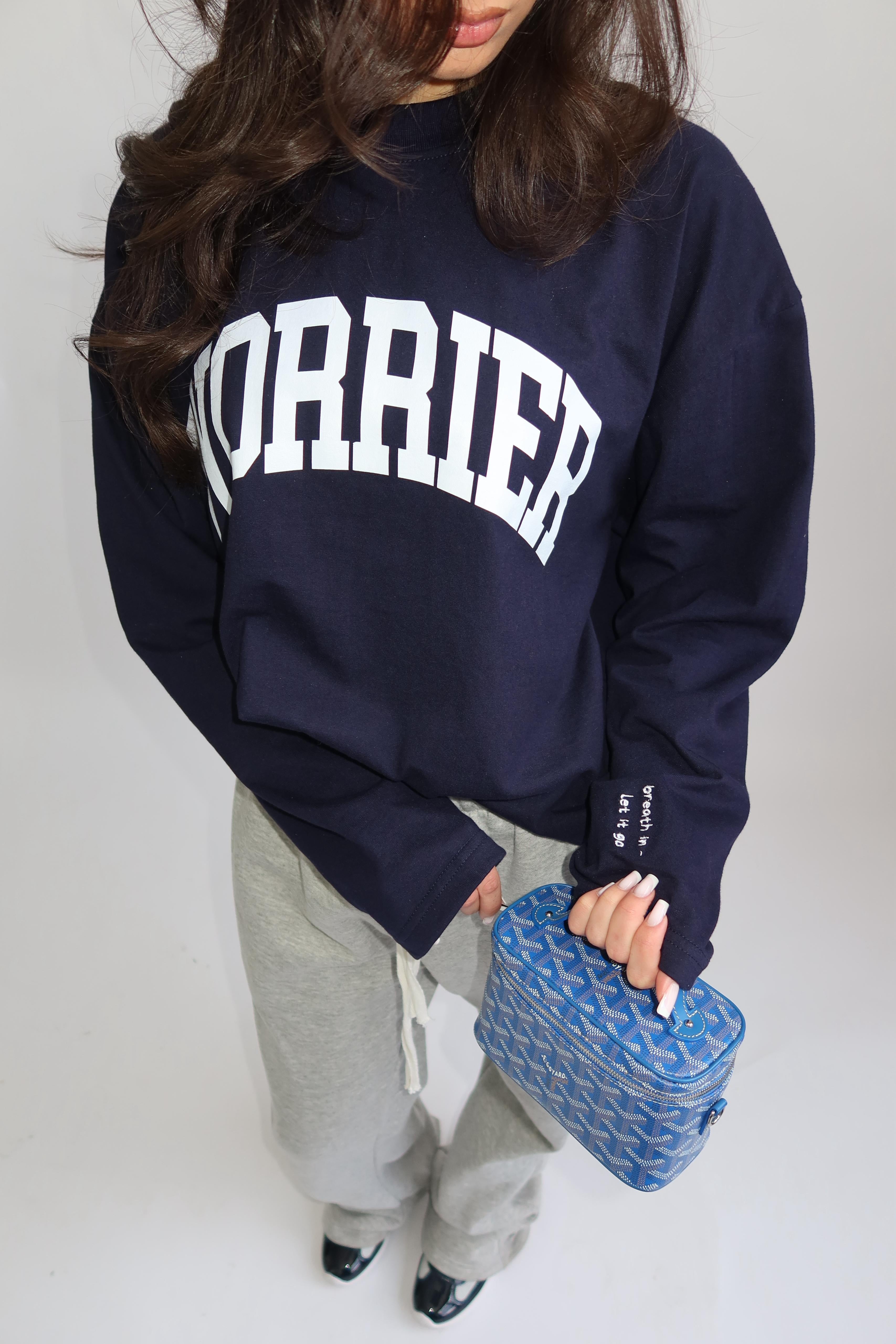WORRIER LONGSLEEVE NAVY/WHITE PRE ORDER