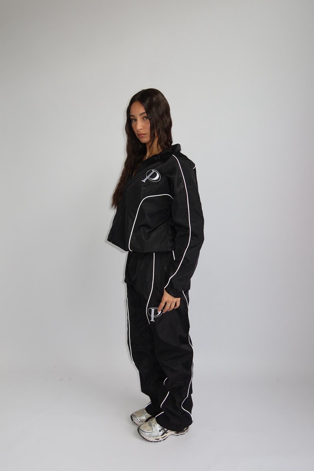 PREMIUM PRIORITY WINDBREAKER TRACKSUIT BLACK