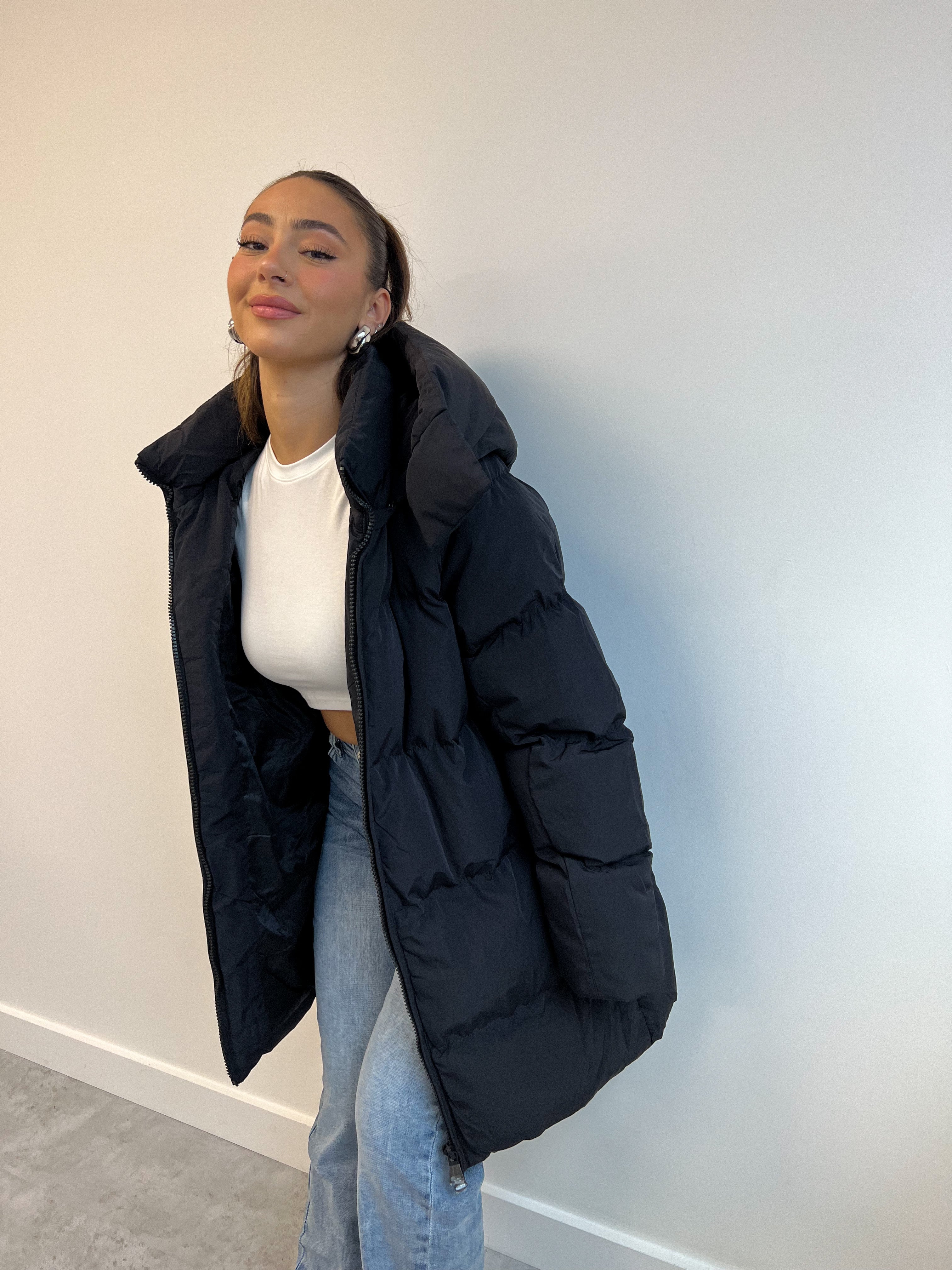 MIDI PUFFER COAT 2.0 BLACK