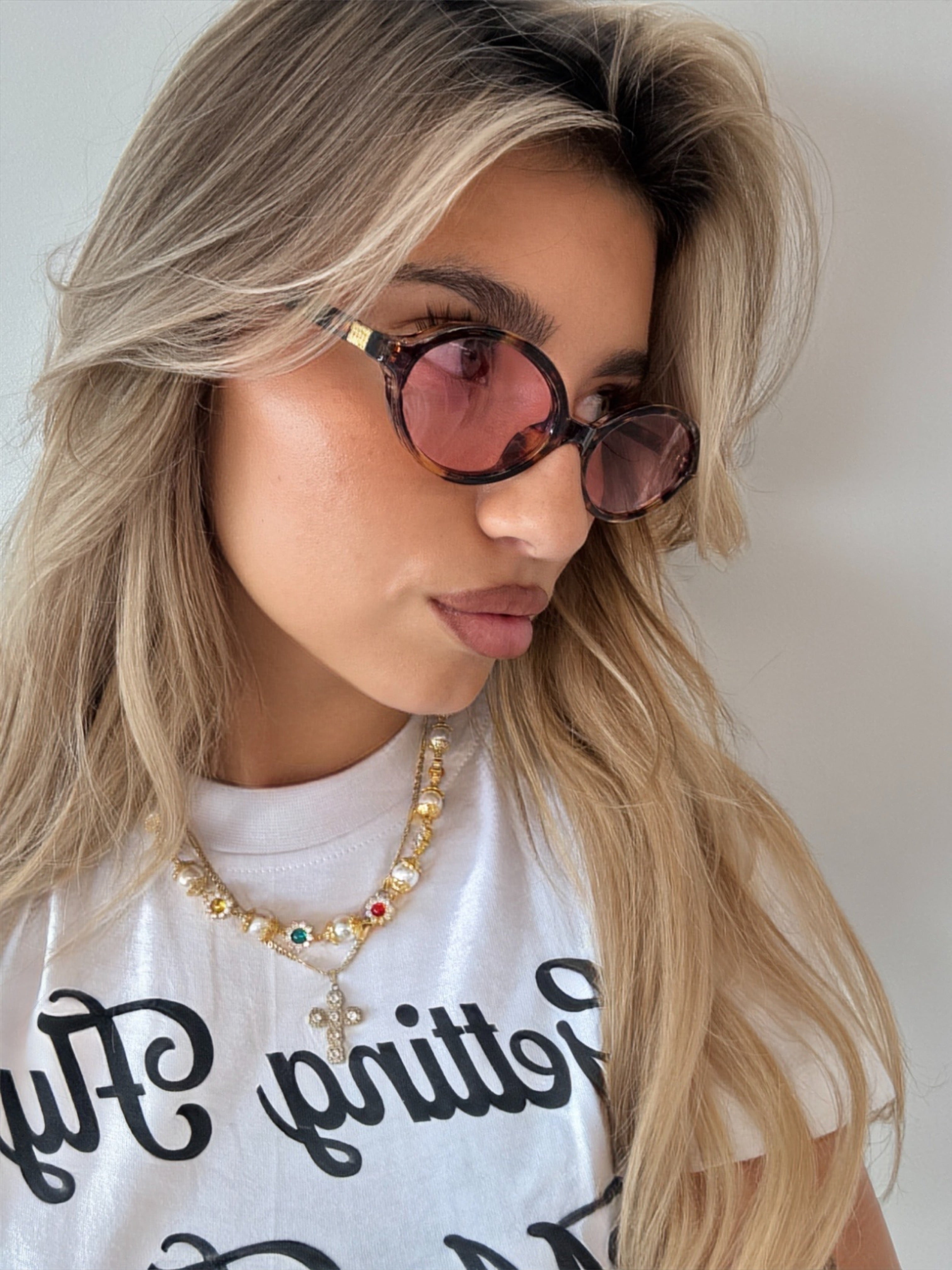 IT GIRL GLASSES BROW MELANGE/PINK