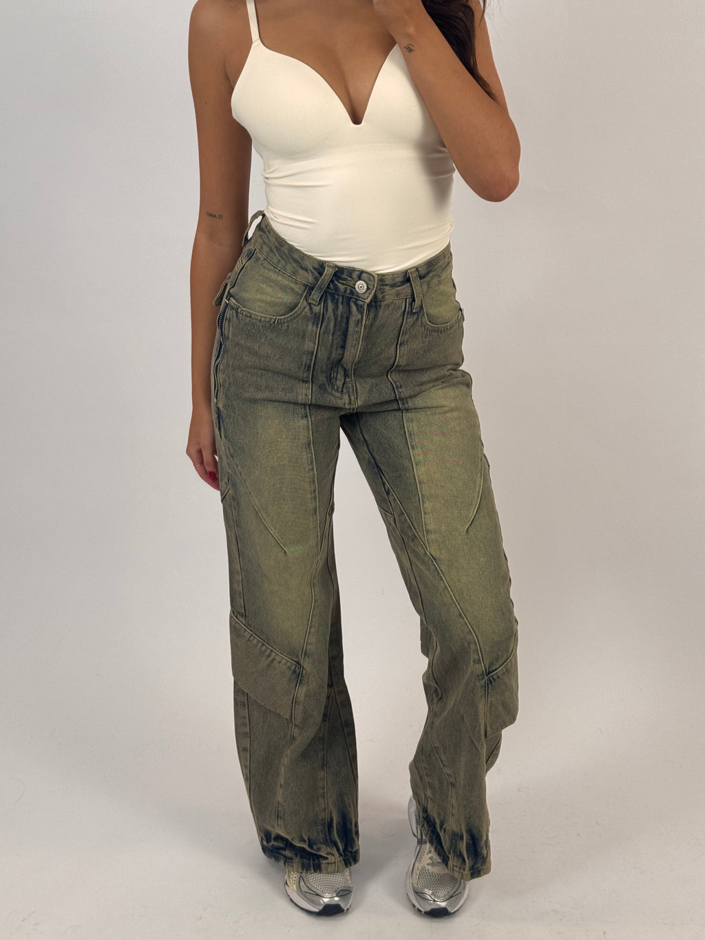 ZIP POCKET VINTAGE JEANS SIZE S