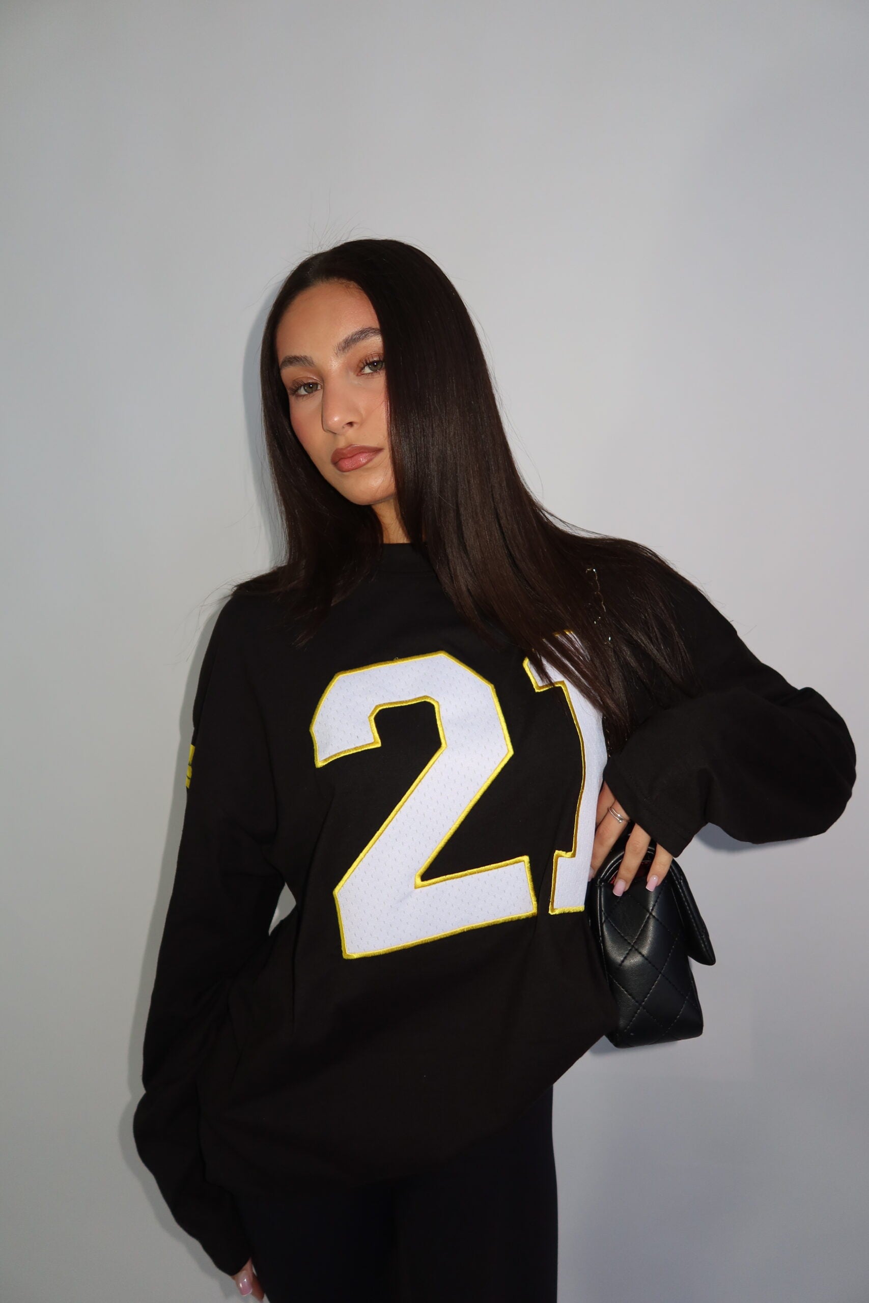 21 LONGSLEEVE BLACK/YELLOW