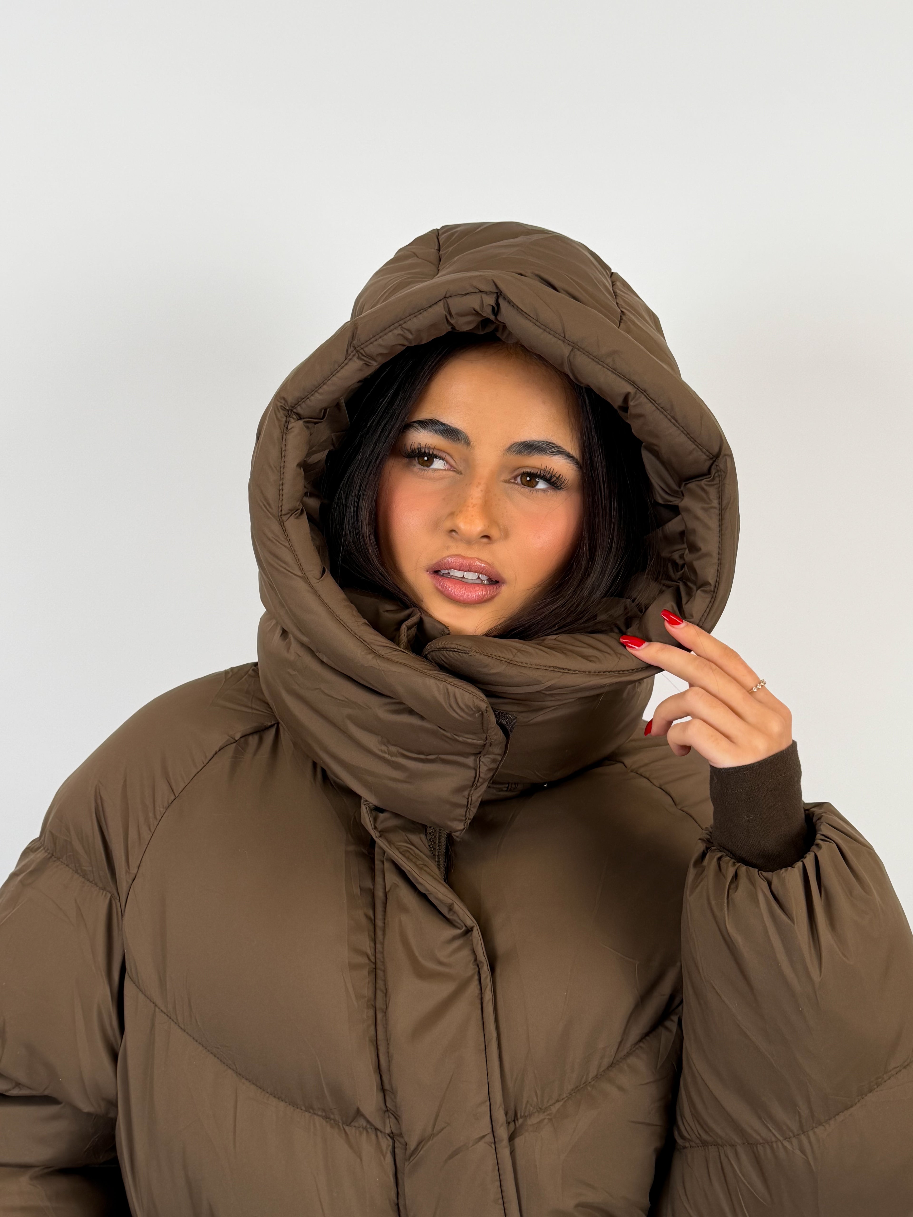 MIDI PUFFER BROWN