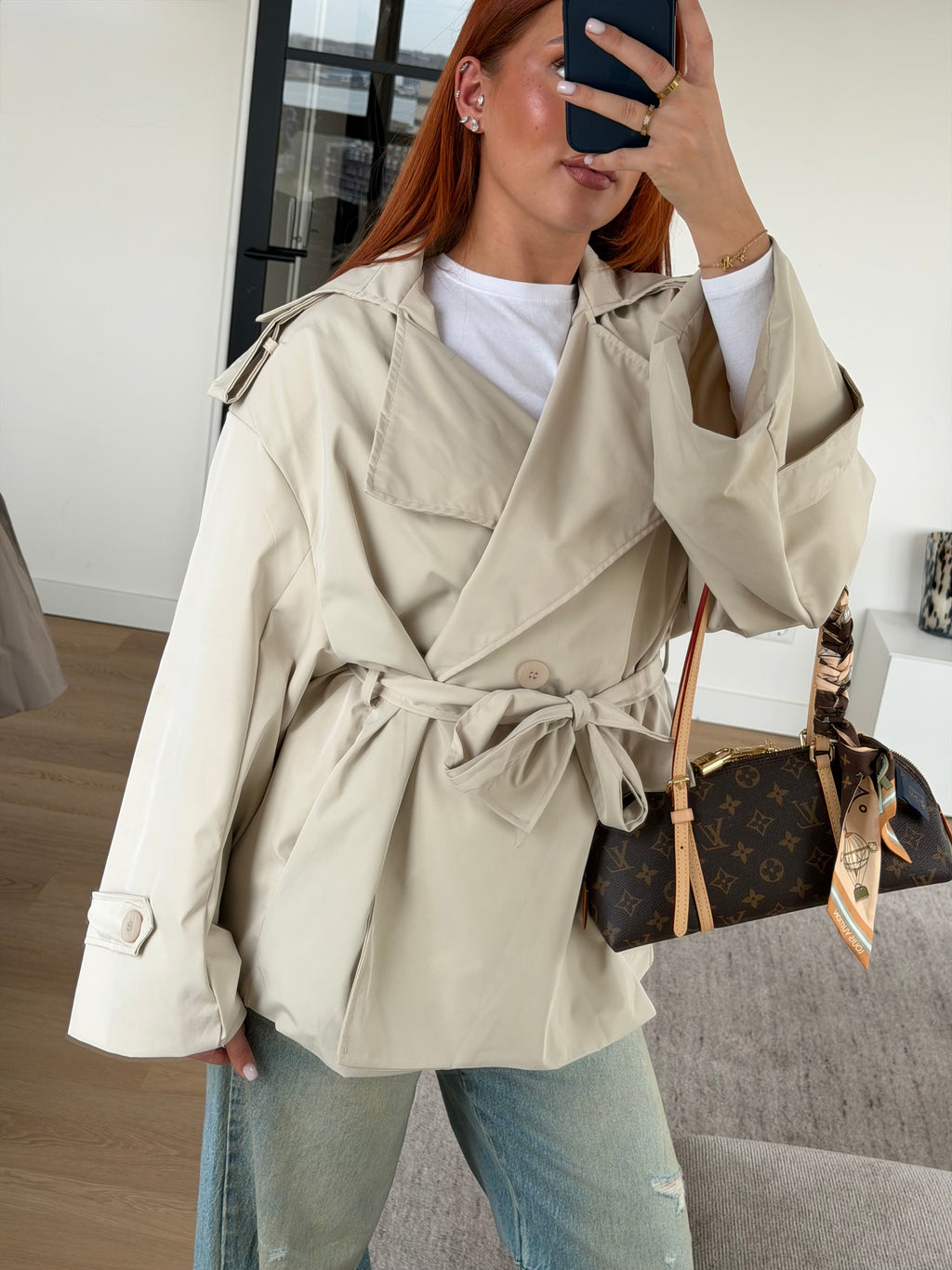 MANDY TRENCH BEIGE