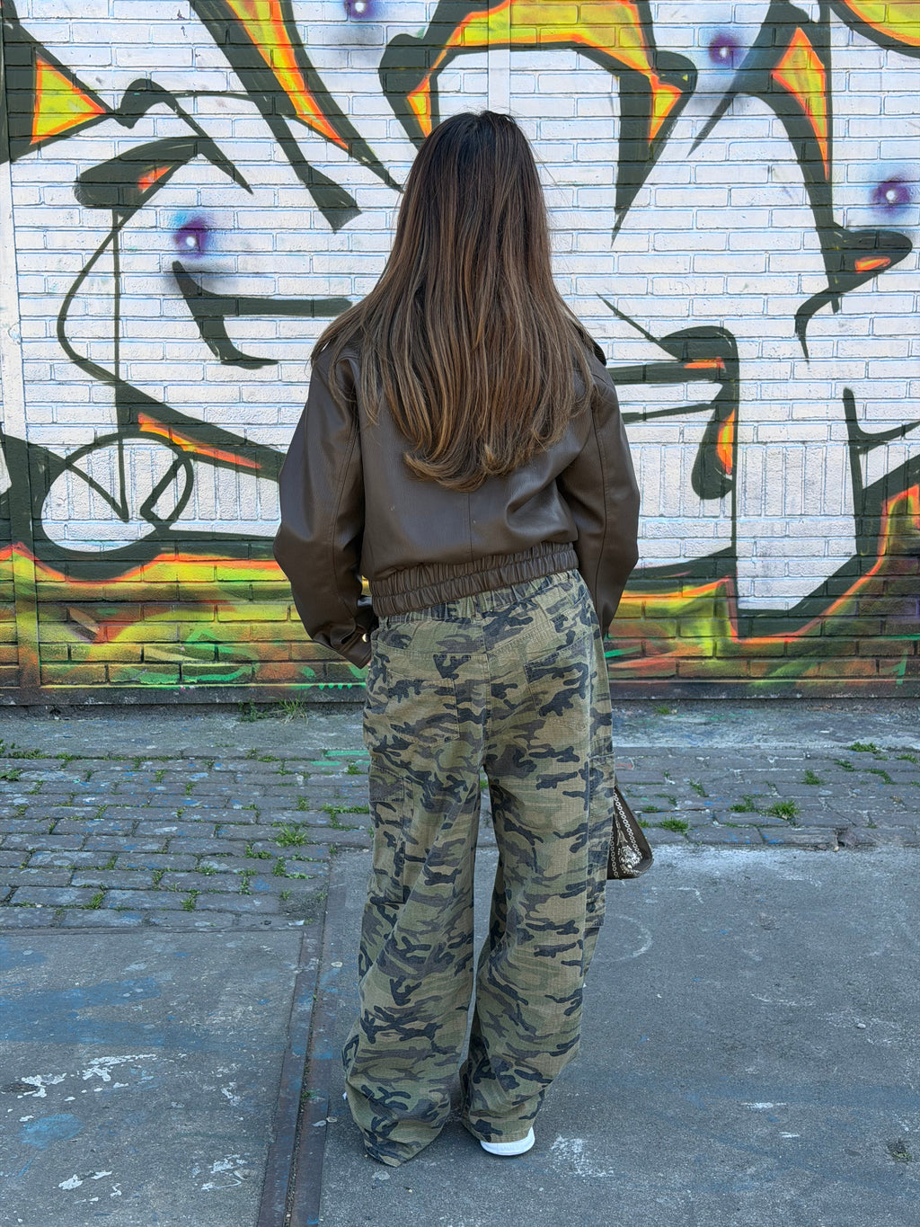 CAMO WASHED CARGO GREEN