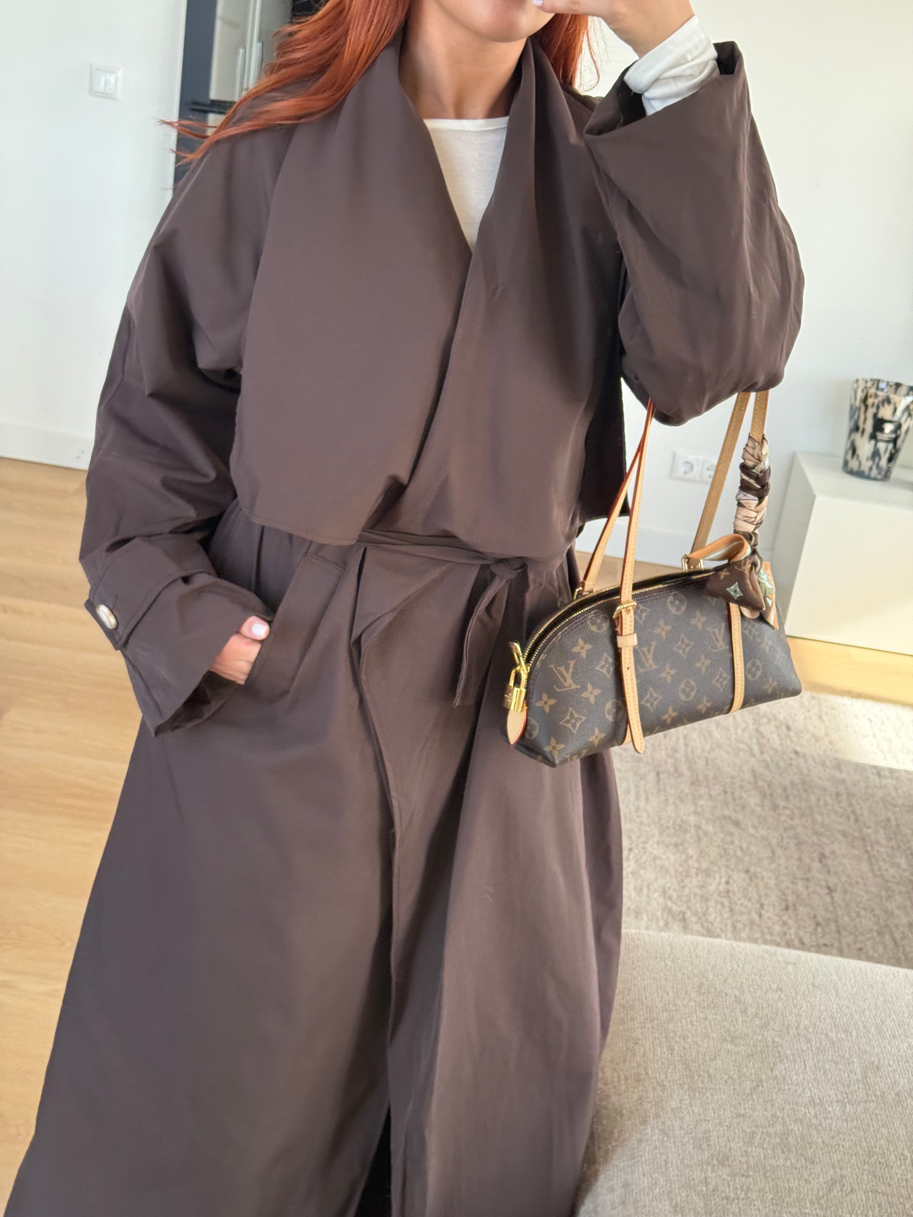 TINA TRENCH CHOCO
