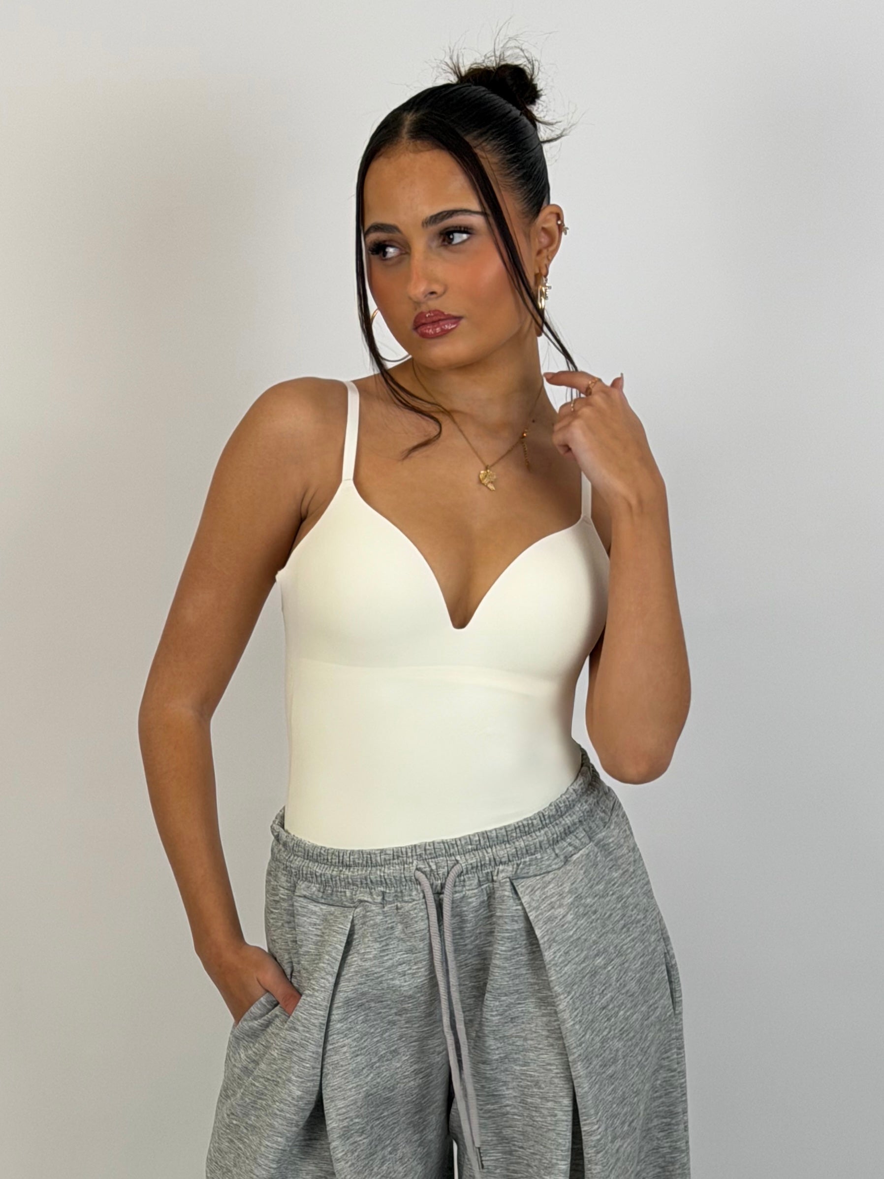 PREMIUM SNATCH BODYSUIT WHITE