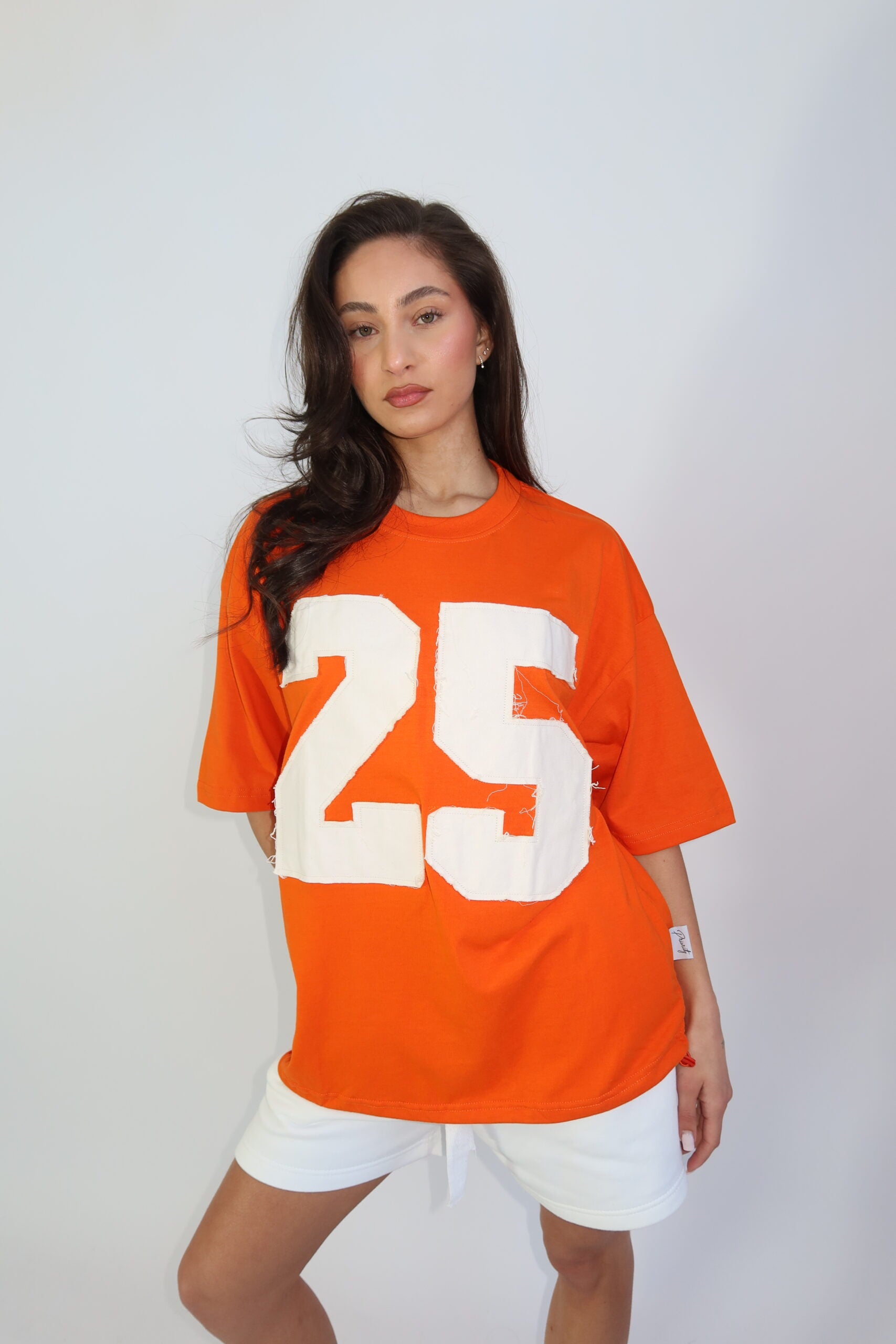 25 ICONIC DISTRESSED TEE ORANGE KINGSDAY