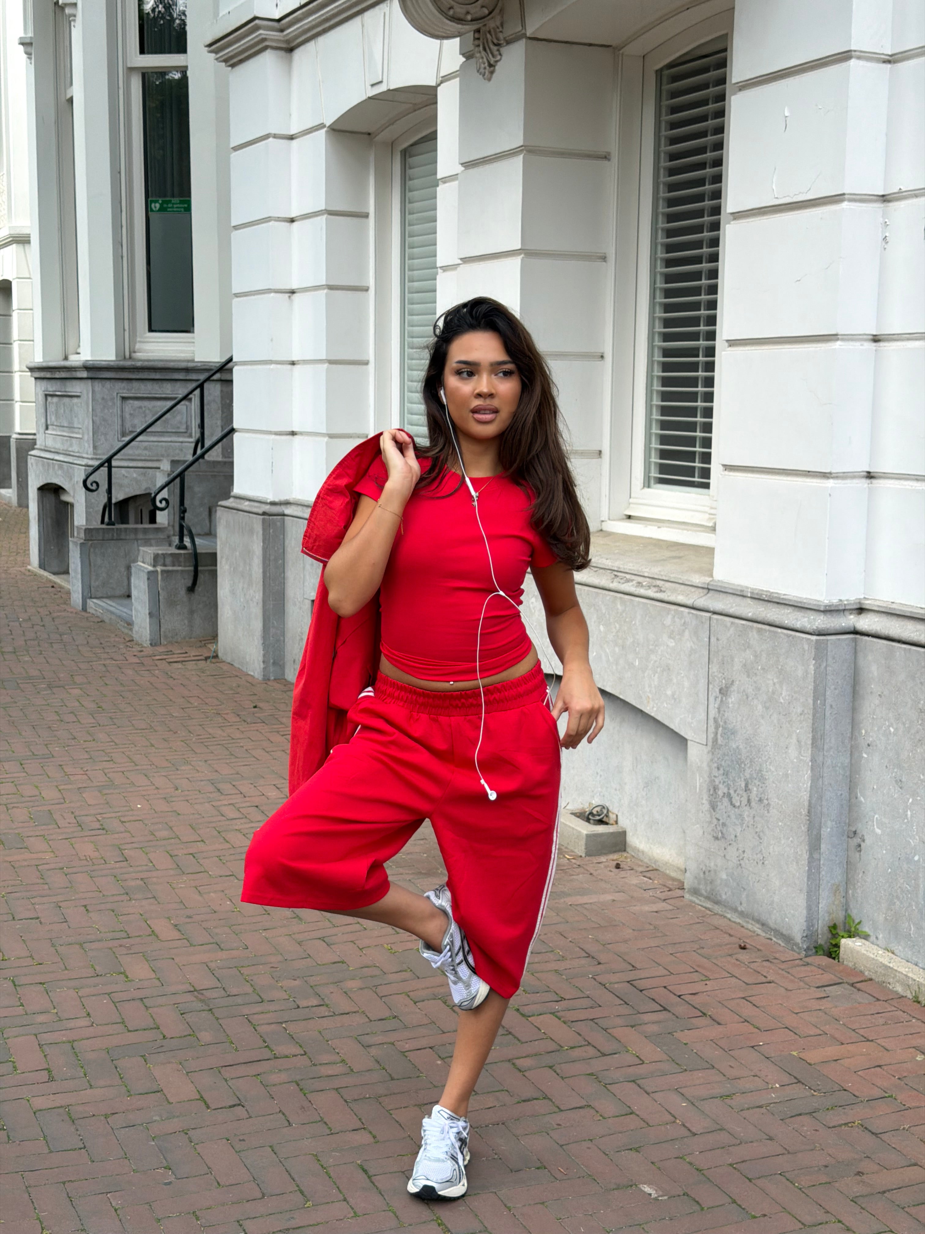 THE COMFY JORT SET RED