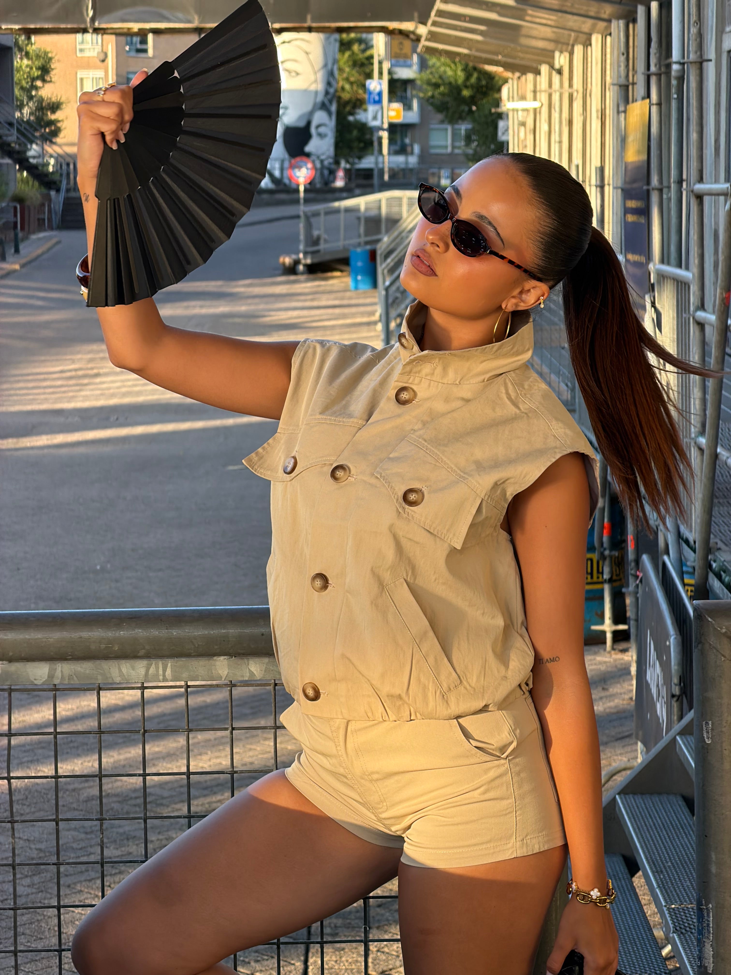 DINA GILET BEIGE