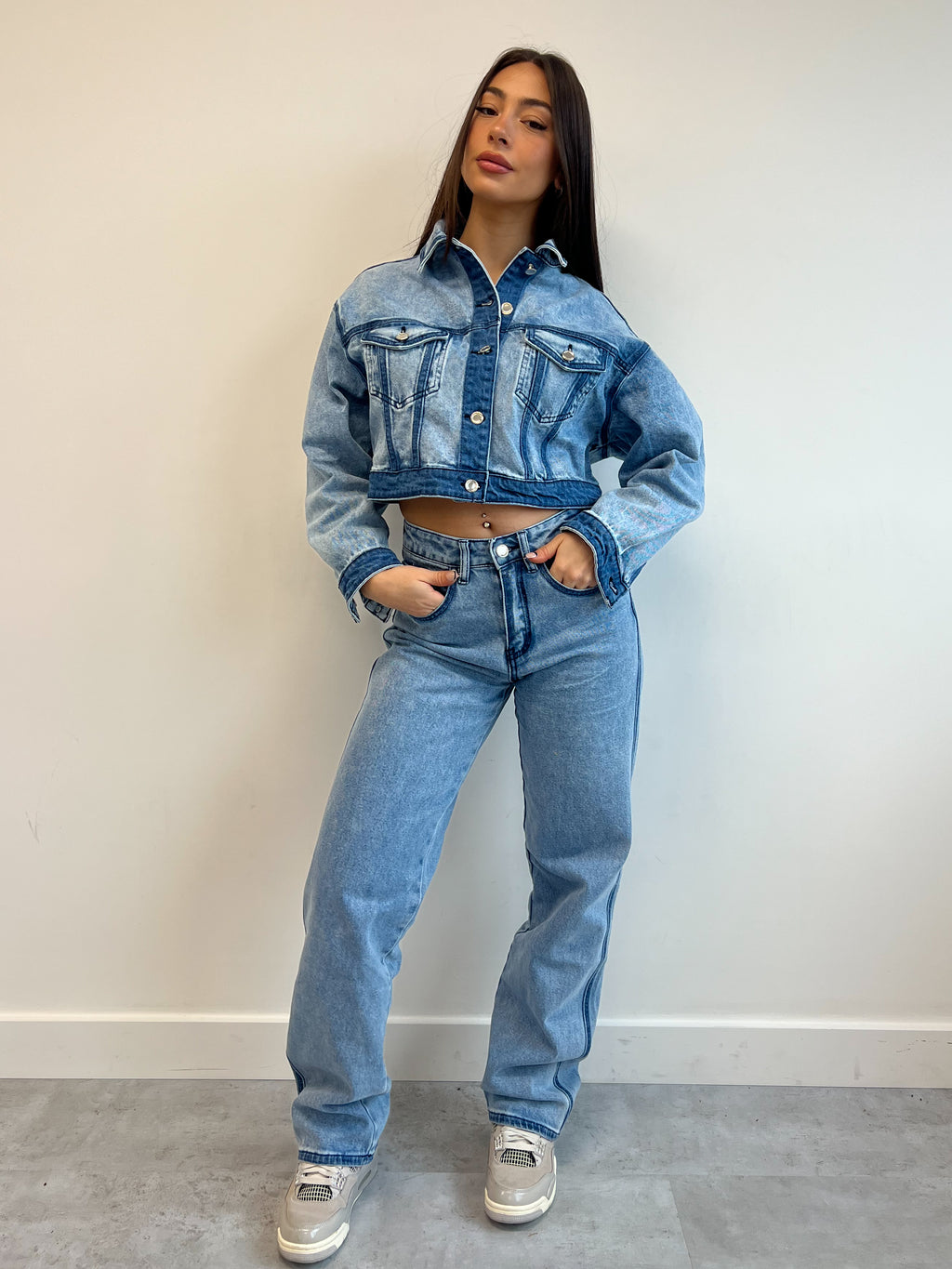 LINA LINED JEANS BLUE