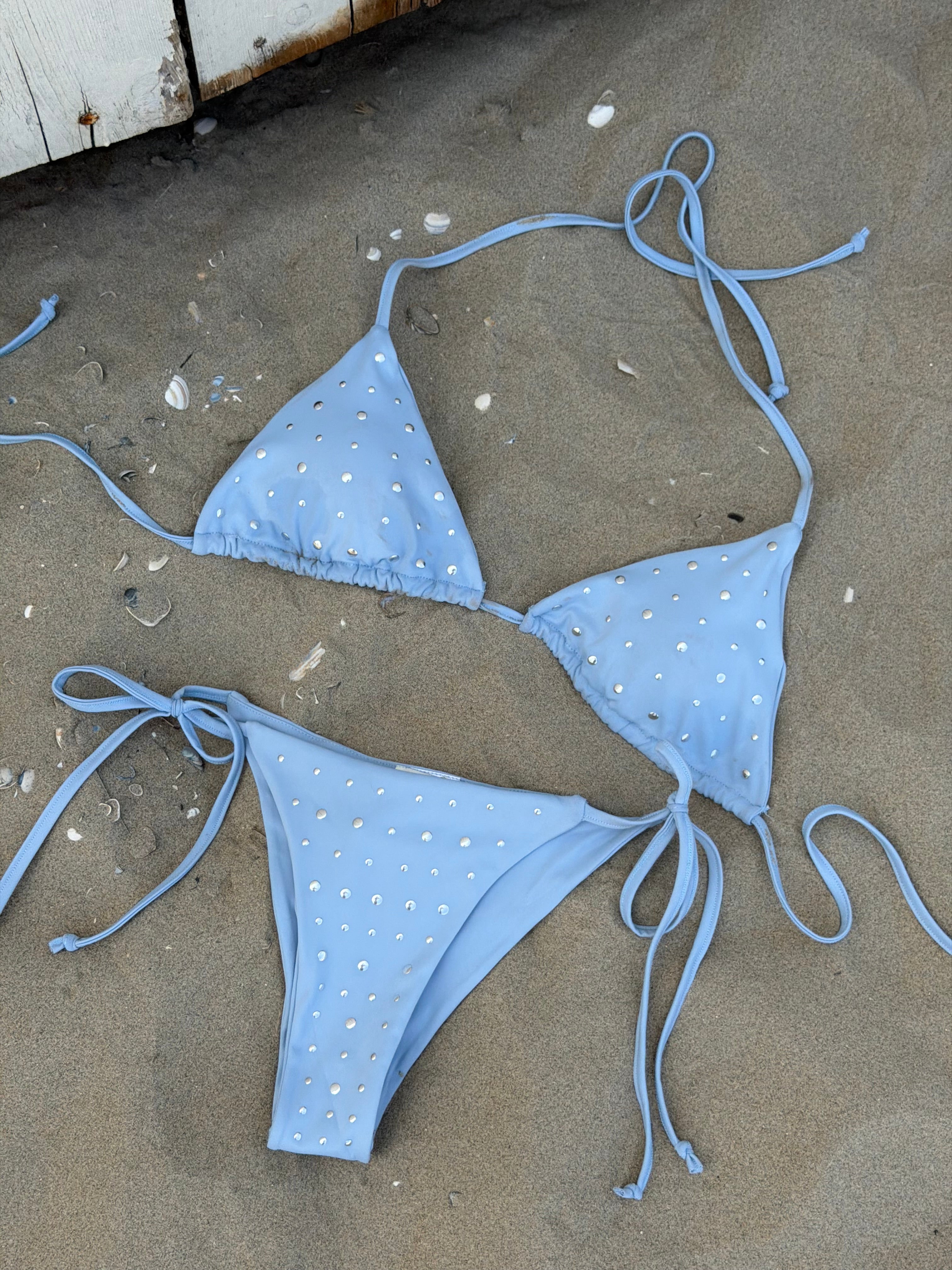 STUD BIKINI BABYBLUE