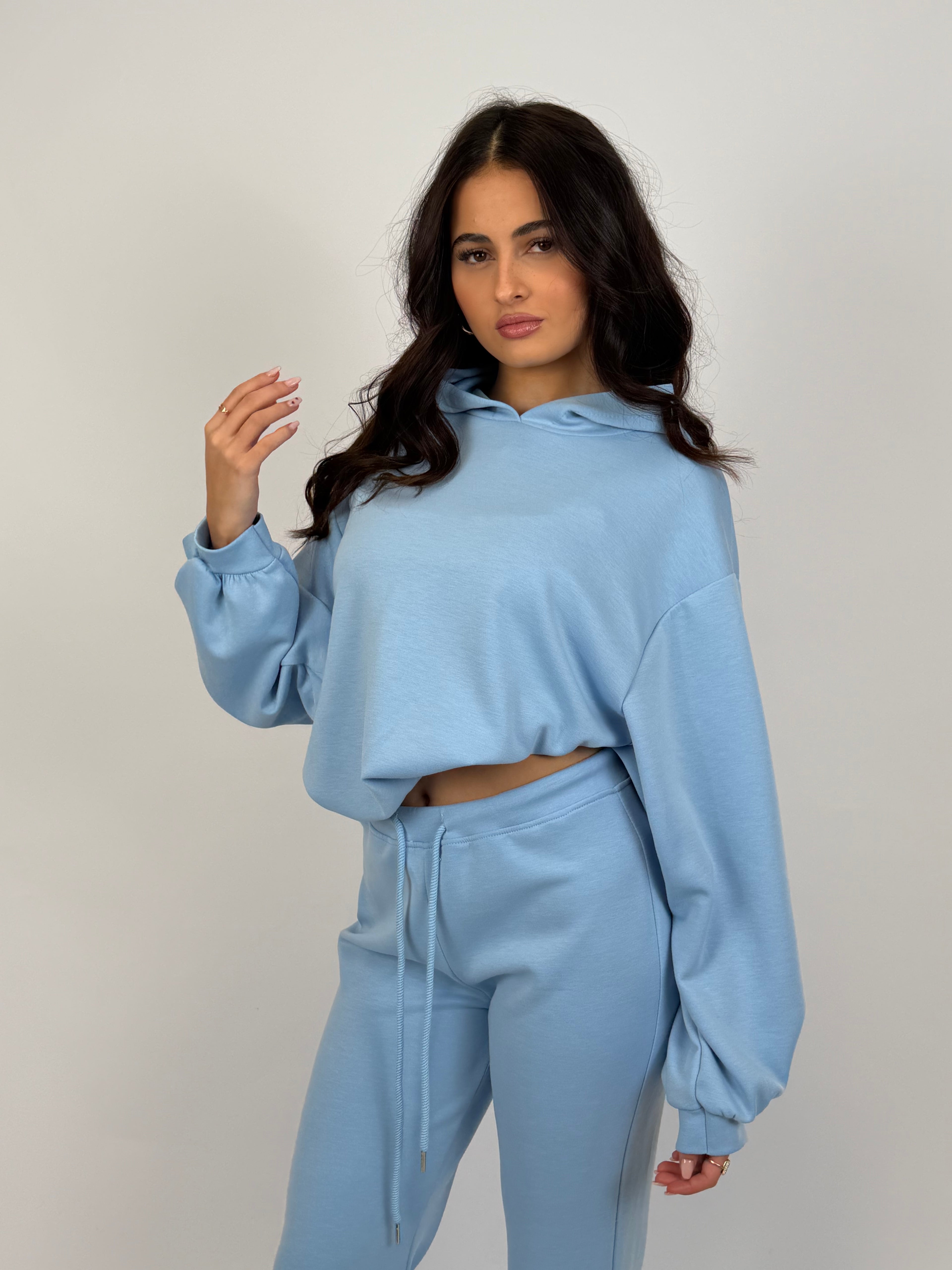 ULTRA SOFT HOODIE SET BABY BLUE