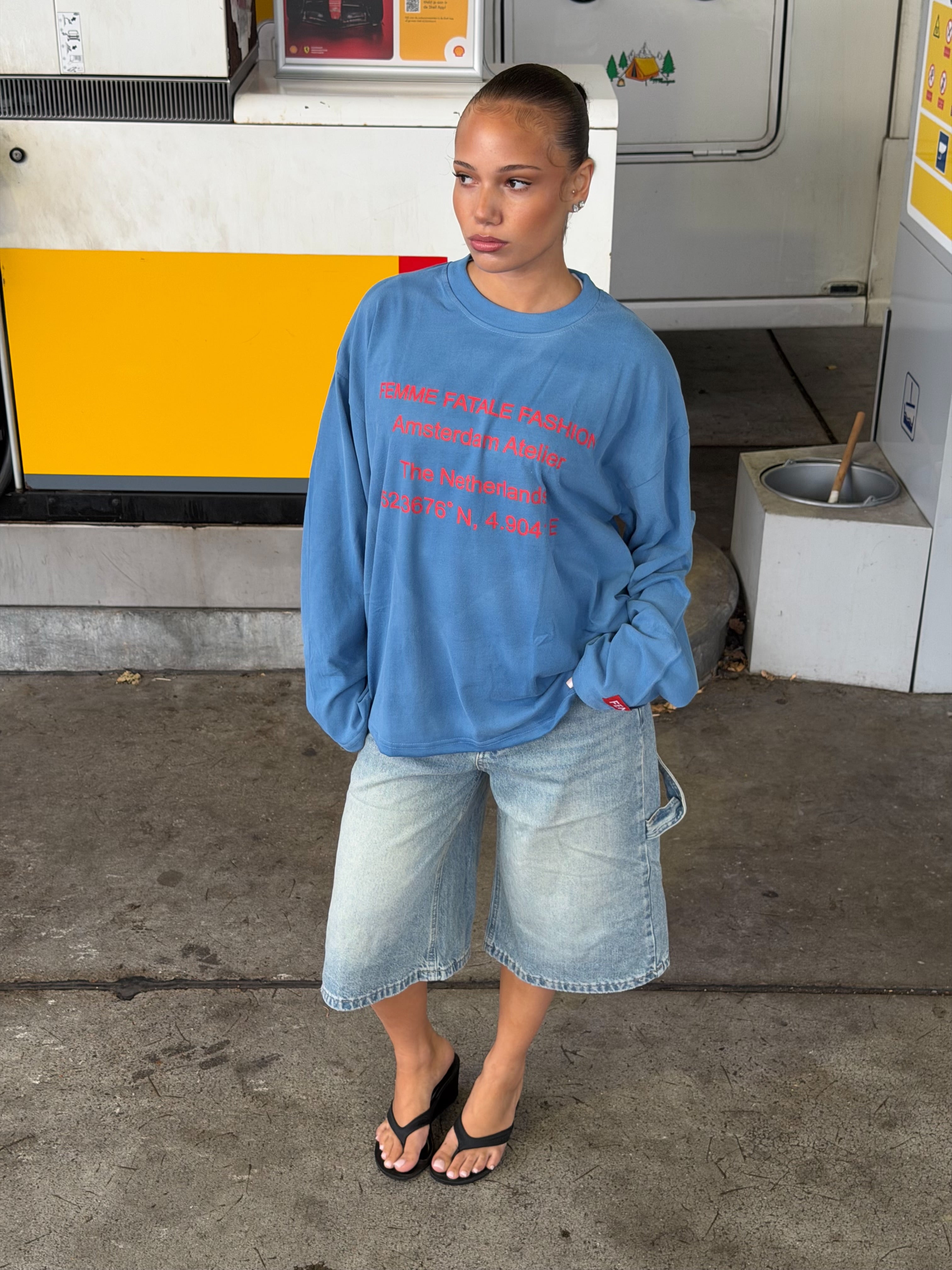 FEMME ATELIER LONGSLEEVE BLUE/RED
