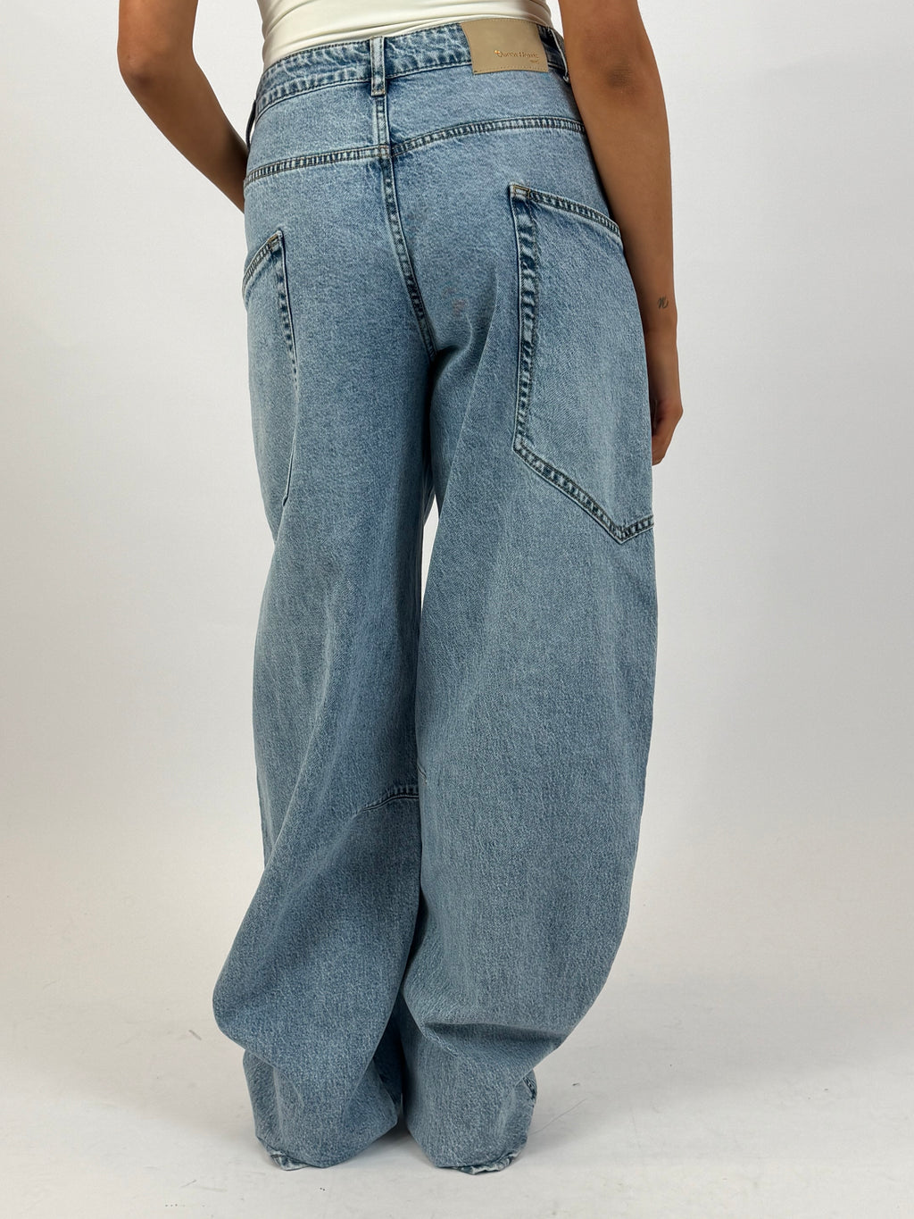 BALLOON FIT STRETCH CARGO BLUE