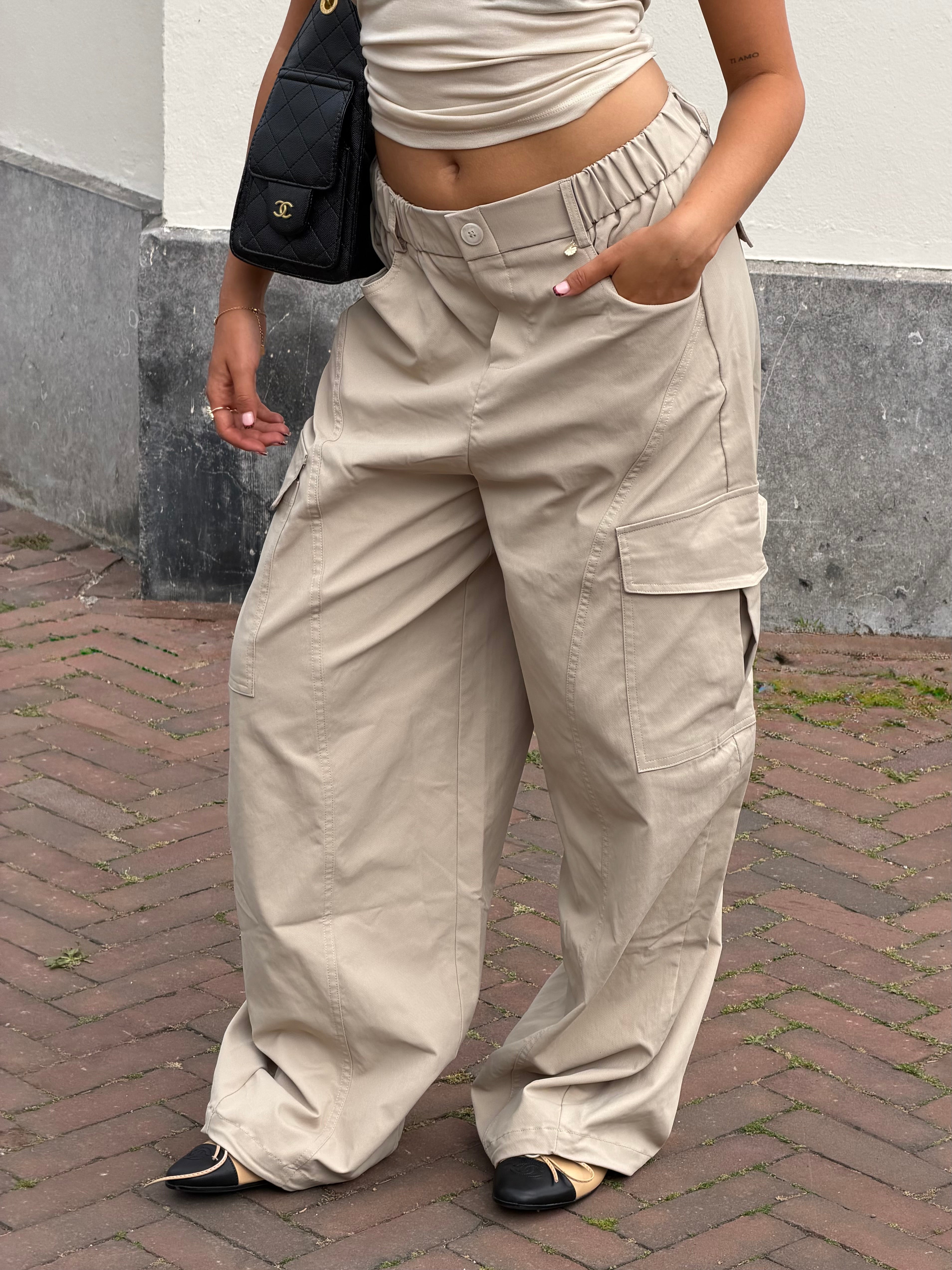 PREMIUM CARGO PANTALON BEIGE