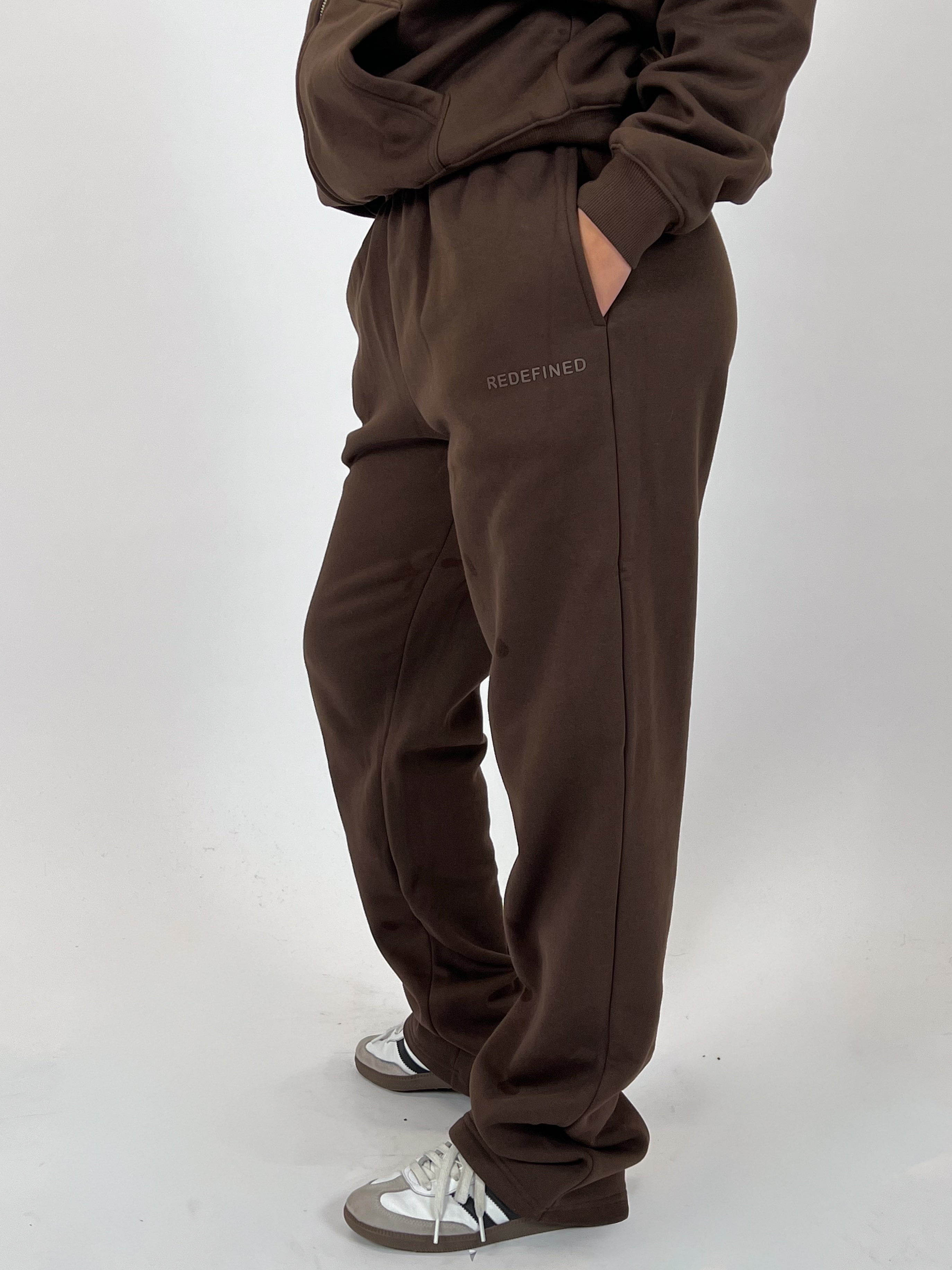 REDEFINED WIDE LEG JOGGER CHOCO