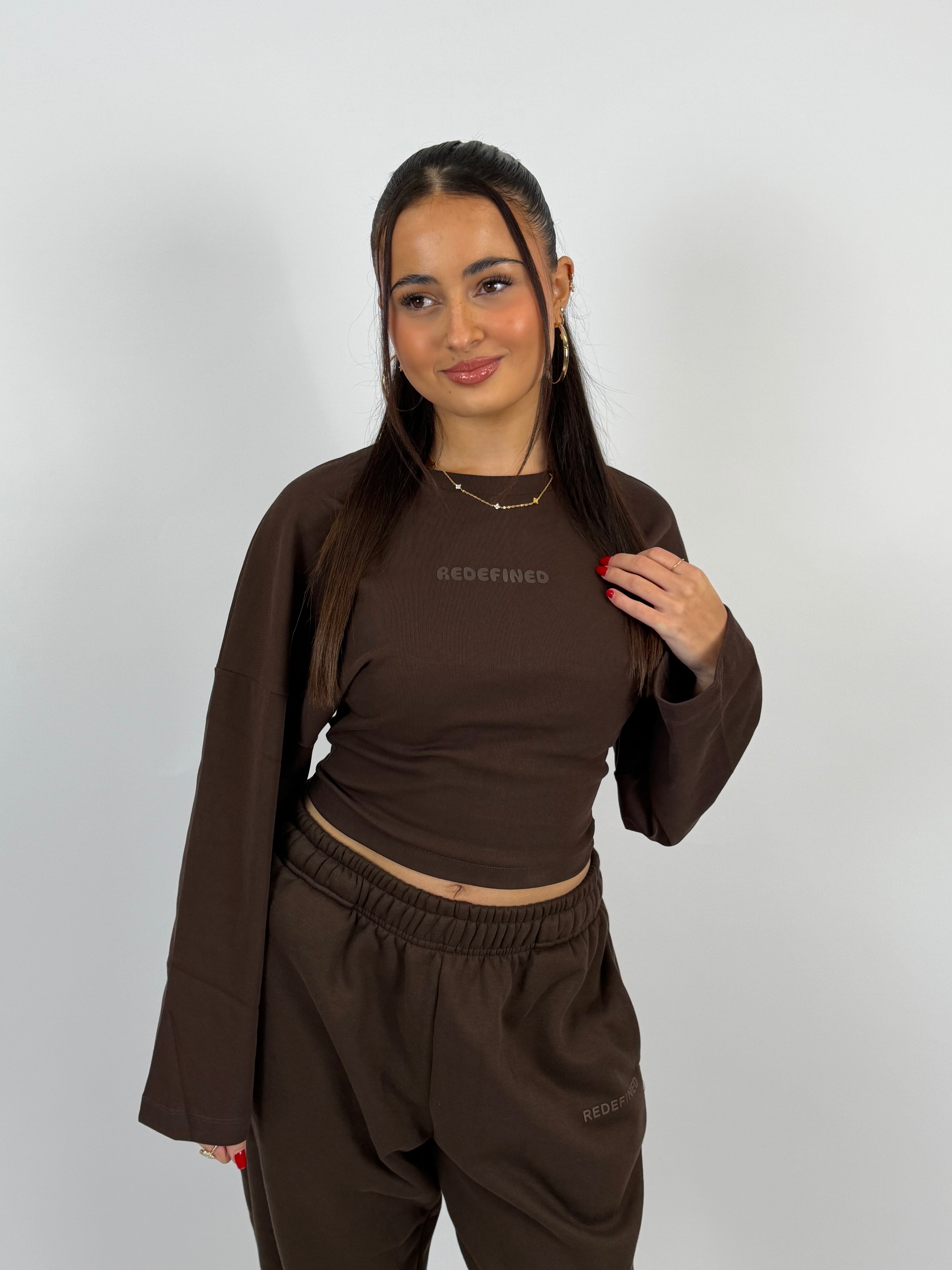 SNATCH SWEAT LONGSLEEVE CHOCO