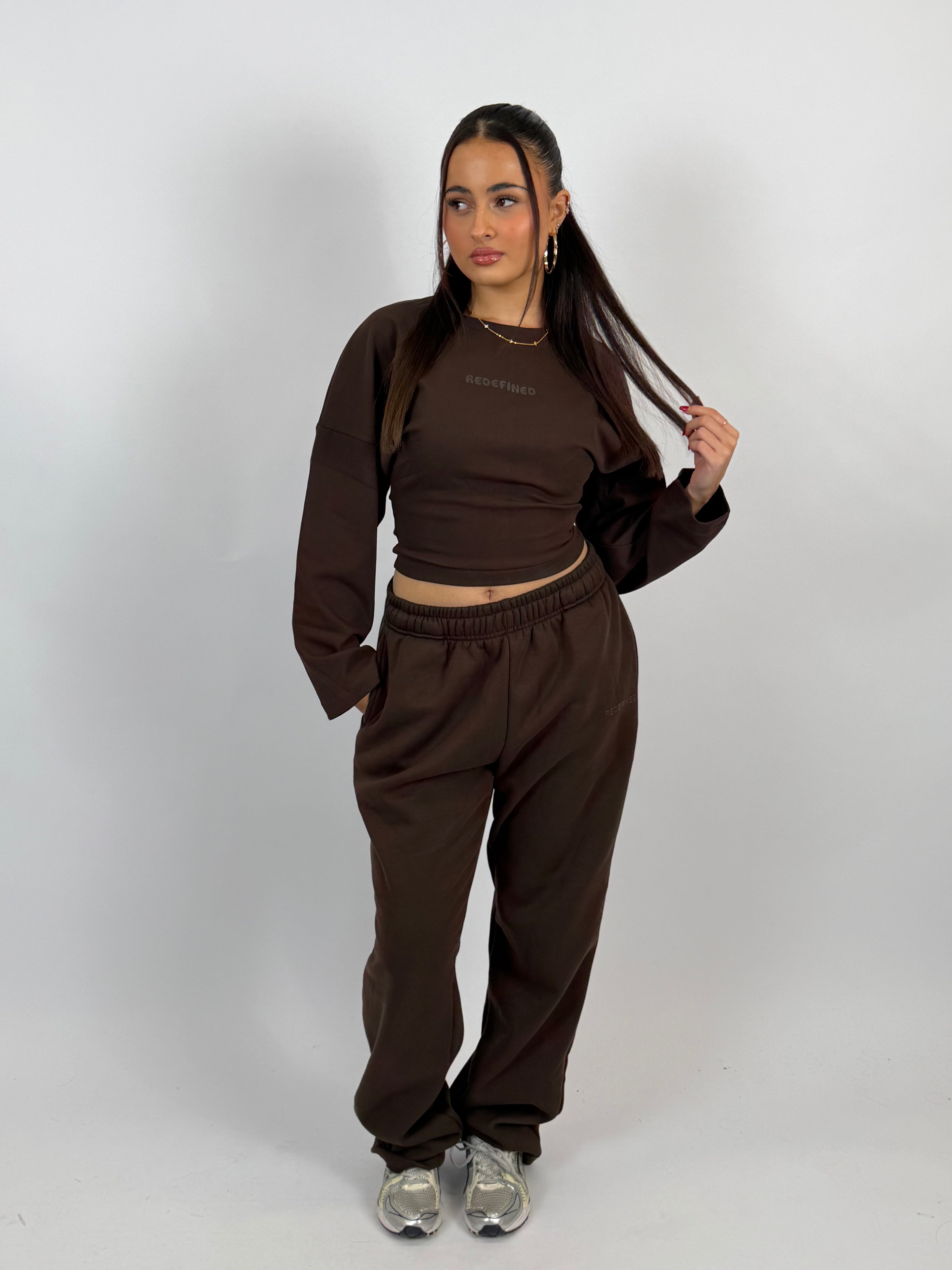 SNATCH SWEAT LONGSLEEVE CHOCO
