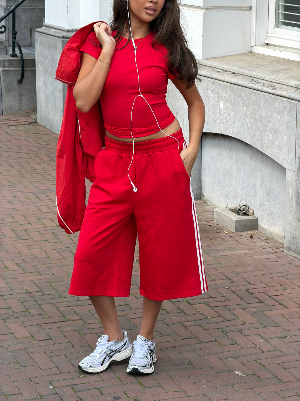 THE COMFY JORT SET RED