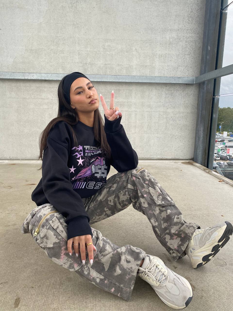 LIMITED EDITION MOTORSPORT SWEATER BLACK/PURPLE