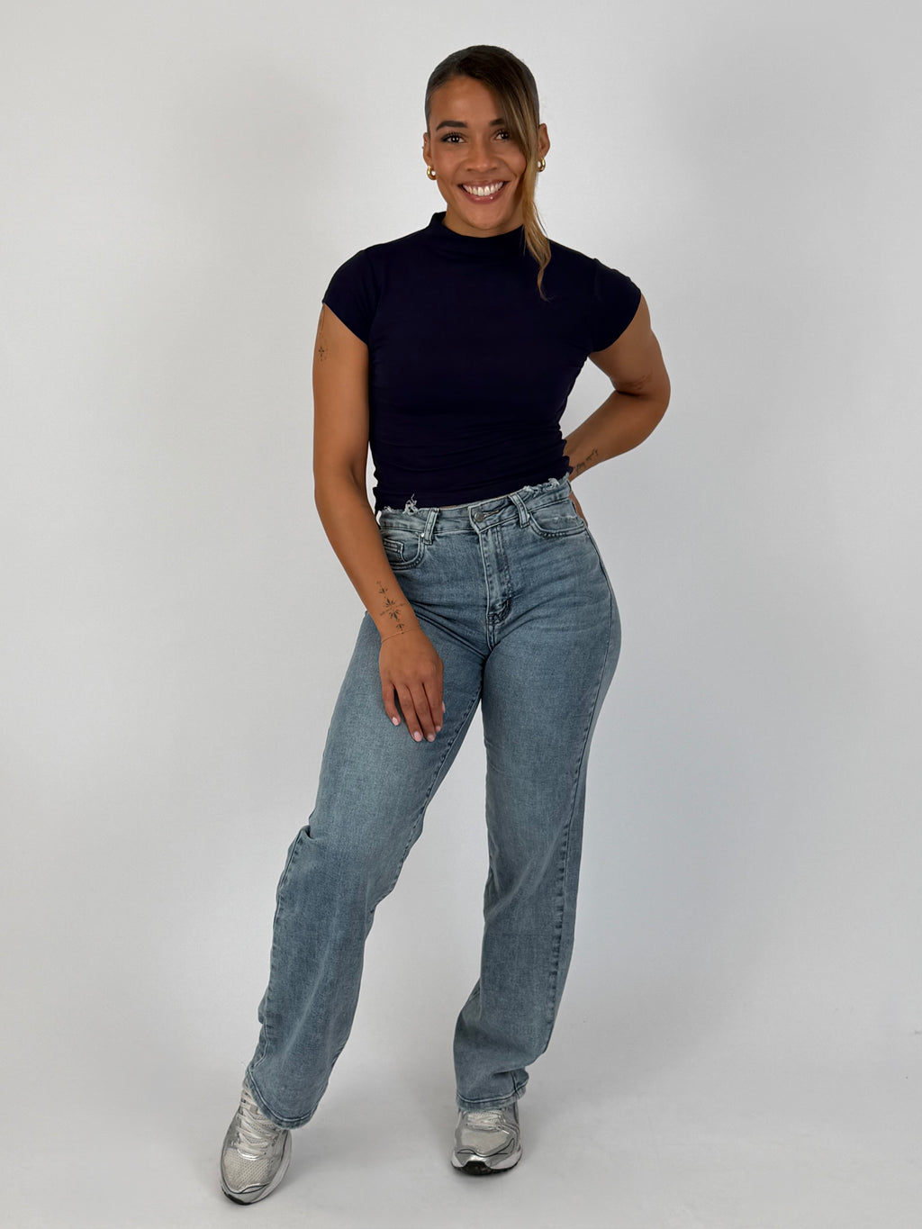 ASLI ASYMMETRIC WIDE LEG BLUE H850-1