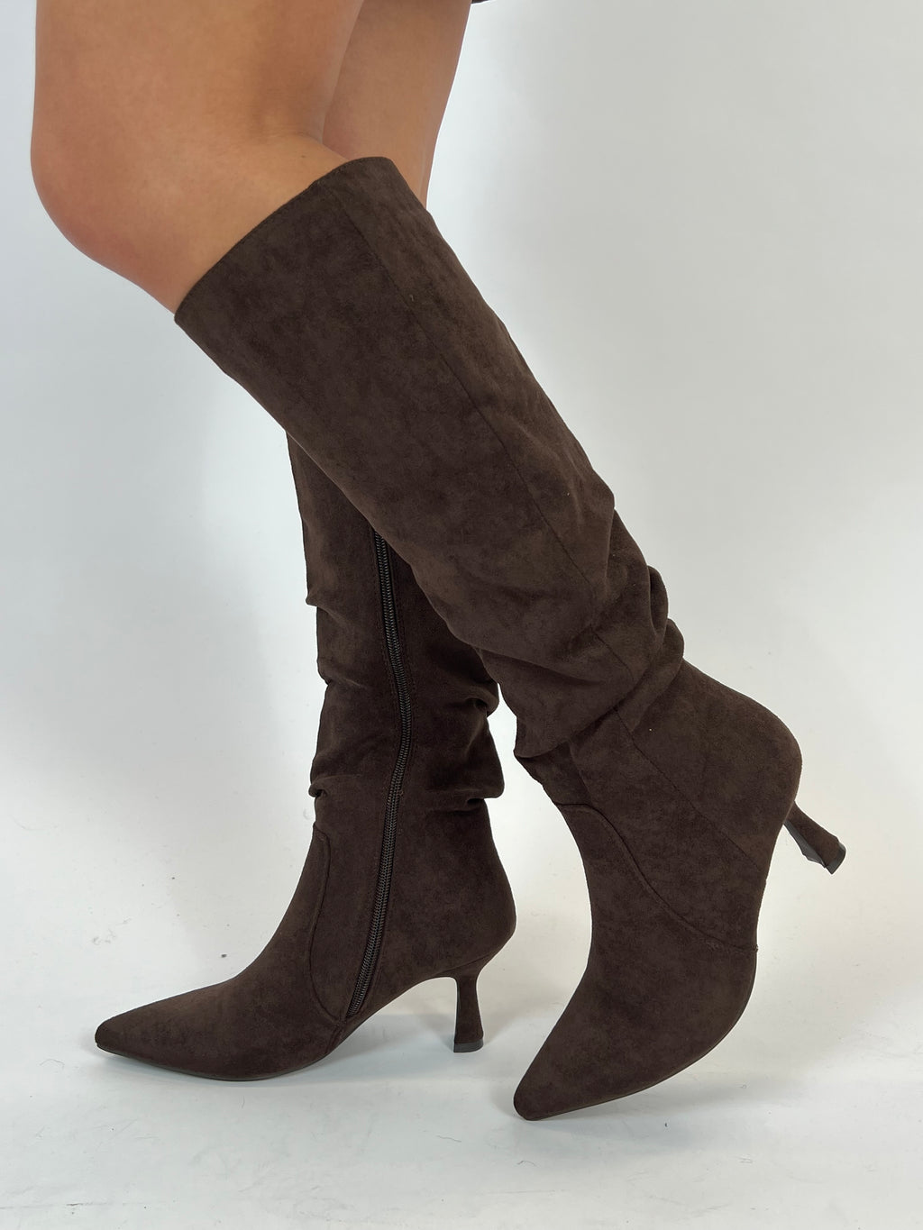 THAT GIRL SUÈDE BOOTS CHOCO