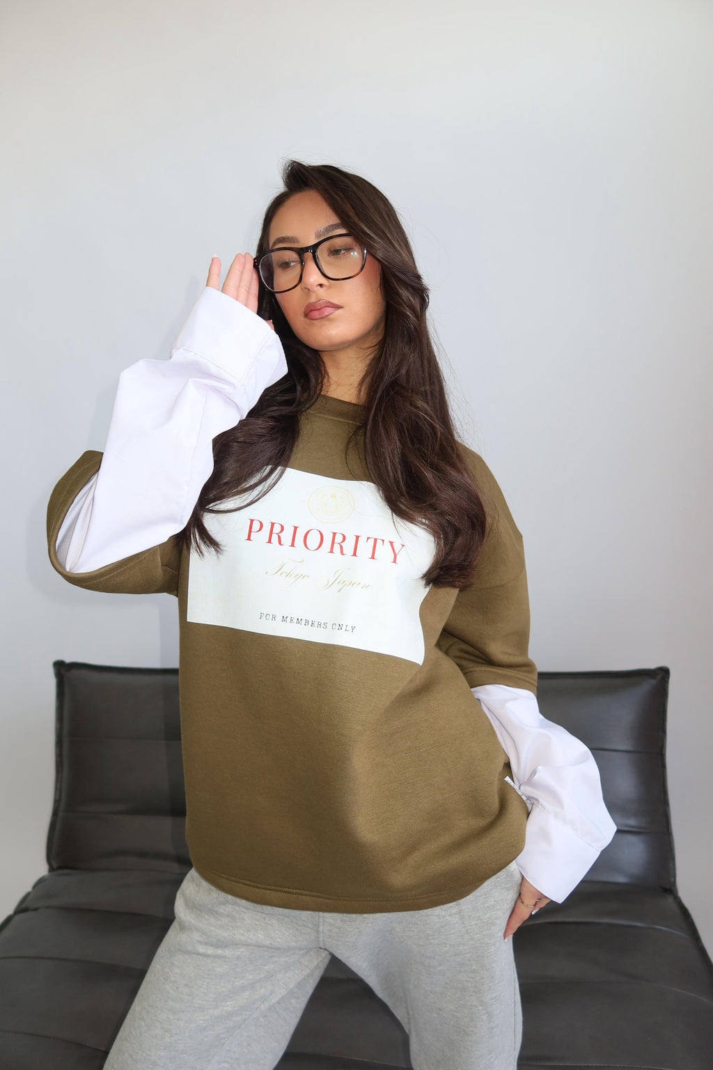 PRIORITY STUDIOS SWEAT LONGSLEEVE GREEN