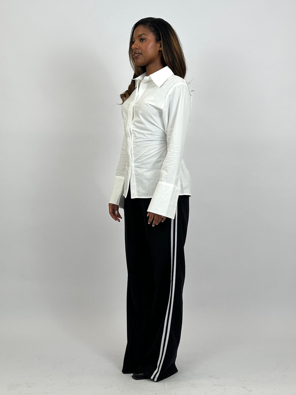 SNATCHED BLOUSE WHITE