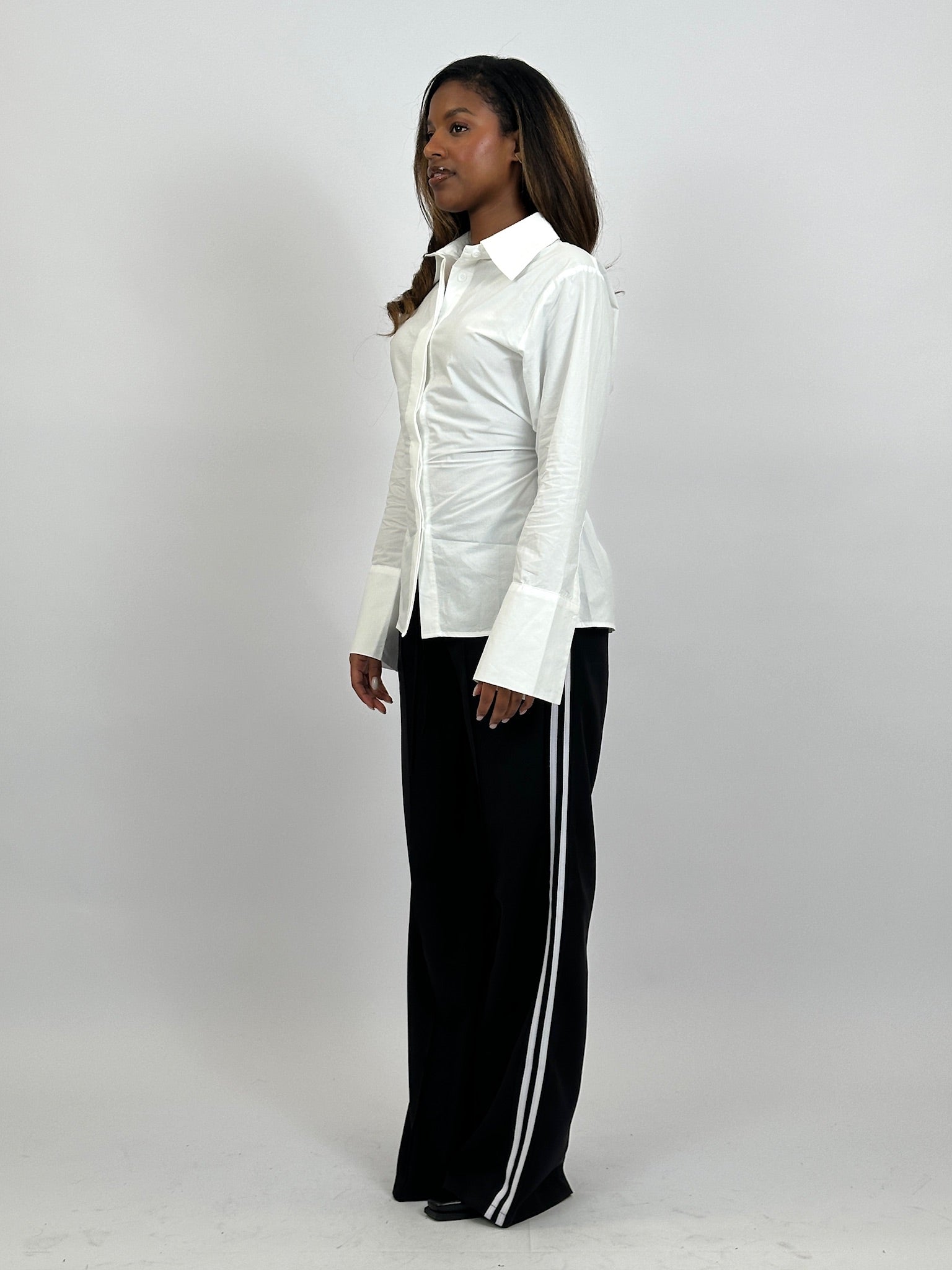 SNATCHED BLOUSE WHITE