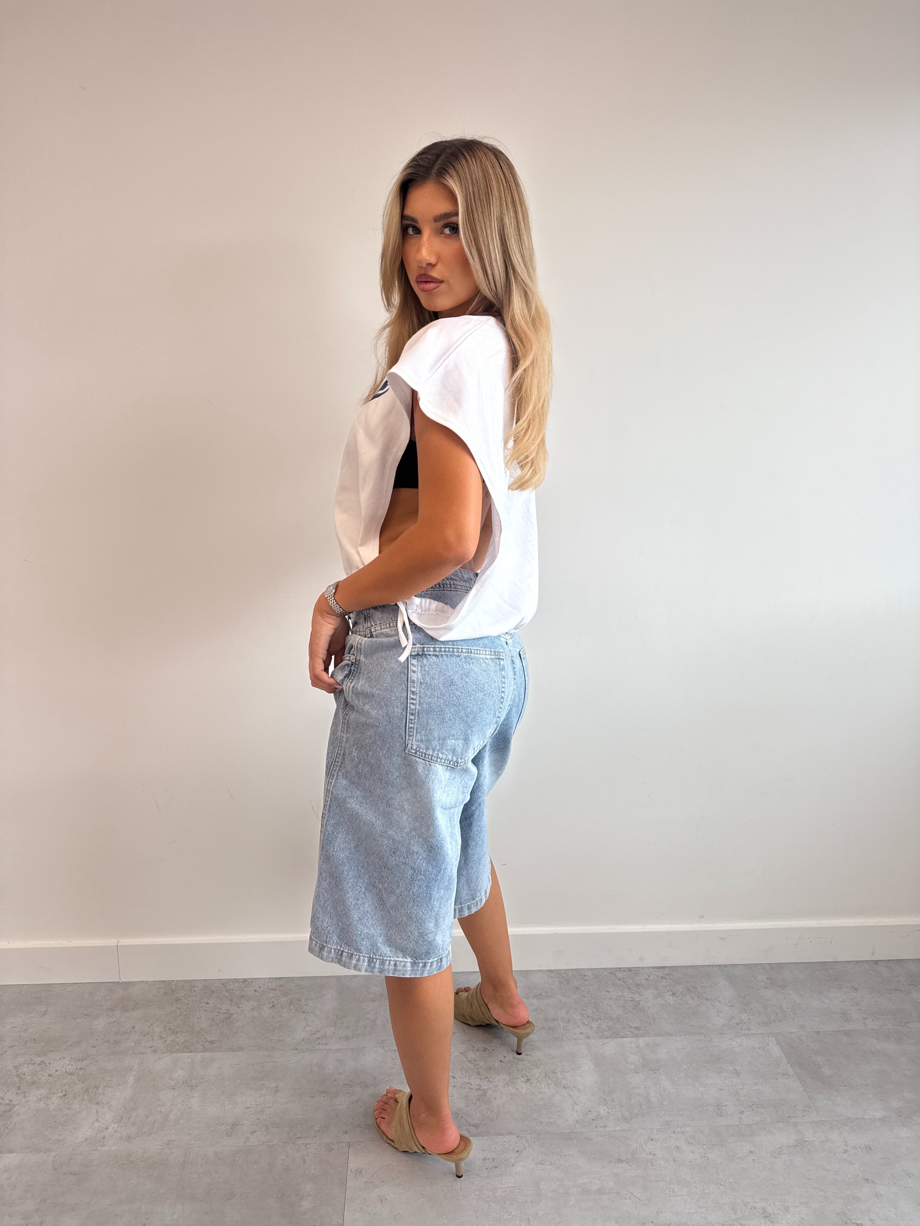 BASEBALL LOOSE TOP WHITE