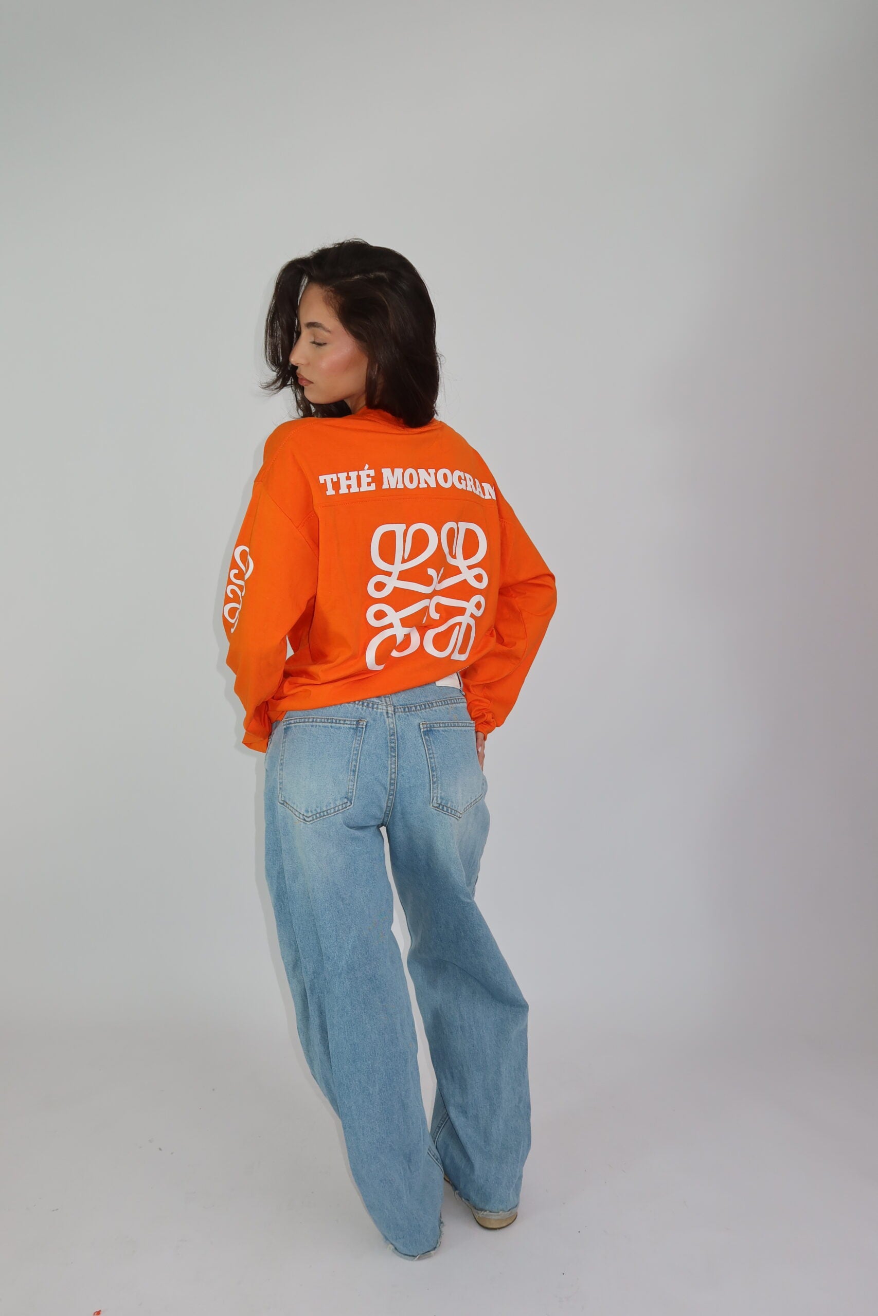 MONOGRAM LONGSLEEVE ORANGE KINGSDAY