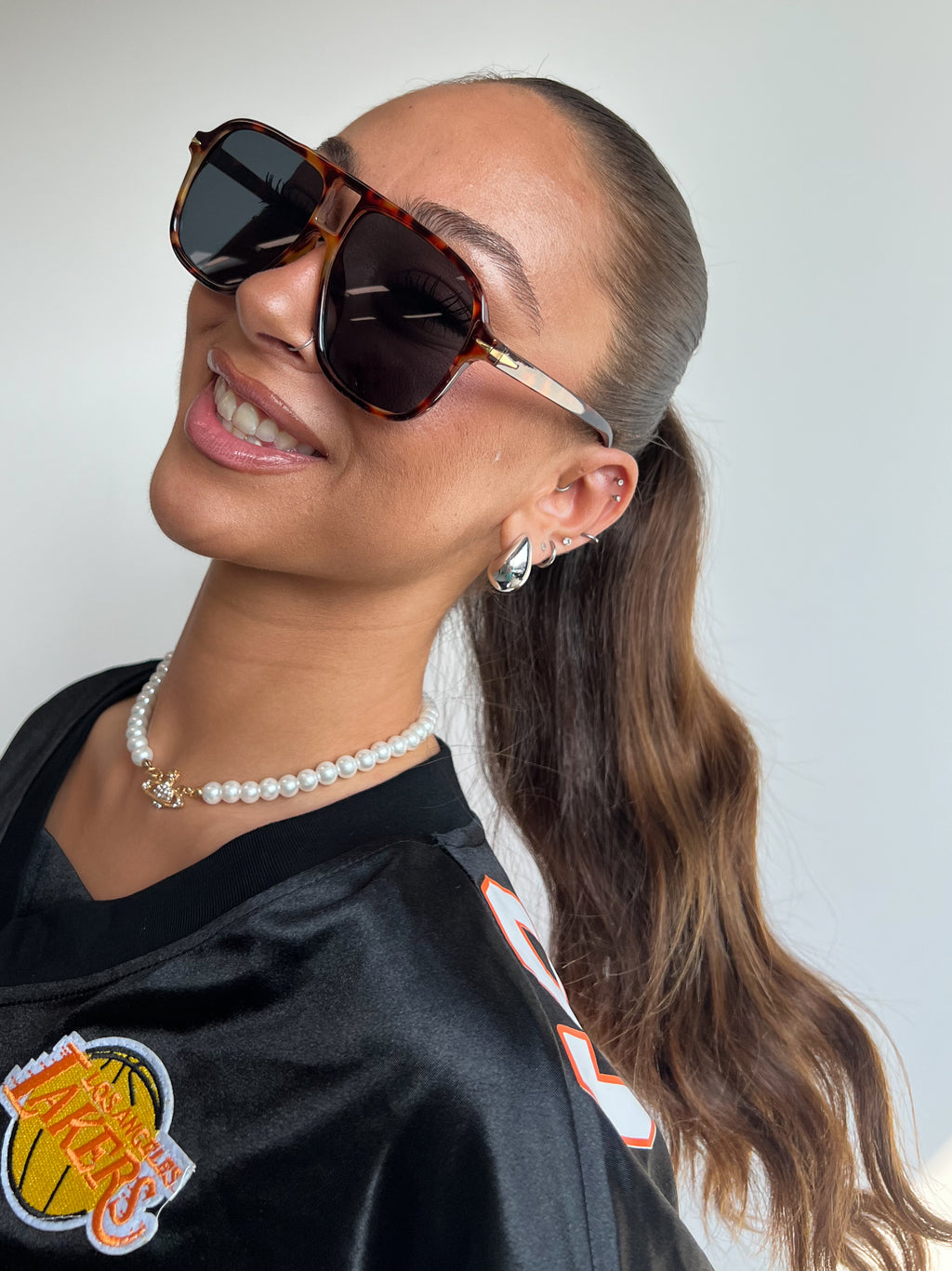 SO EXTRA AVIATOR SHADES BROWN/PANTHER