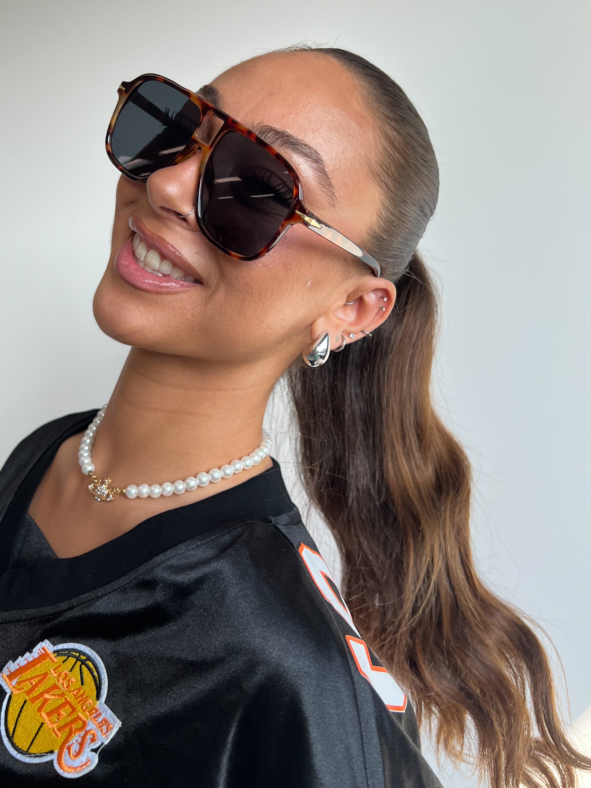 SO EXTRA AVIATOR SHADES BROWN/PANTHER