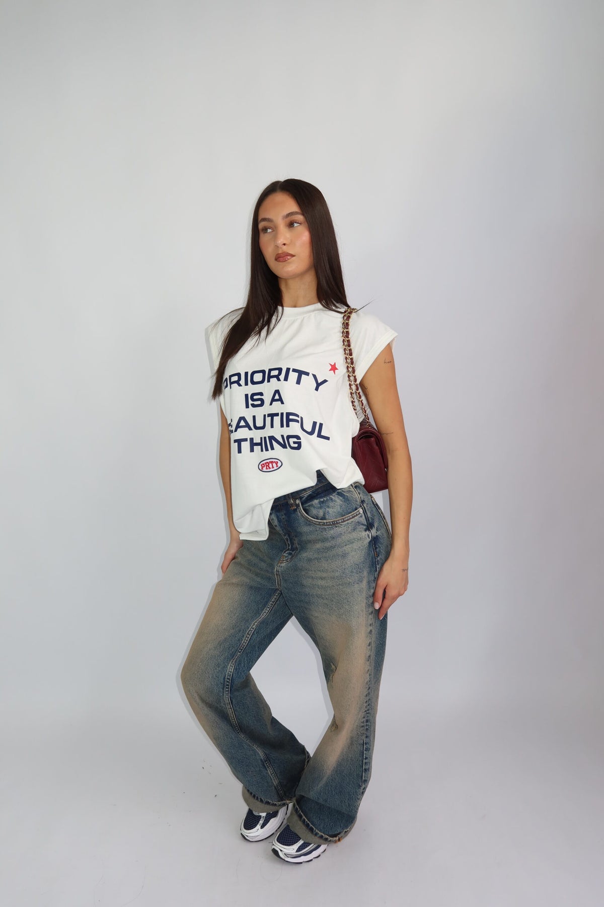PRIORITY STAR TANK WHITE