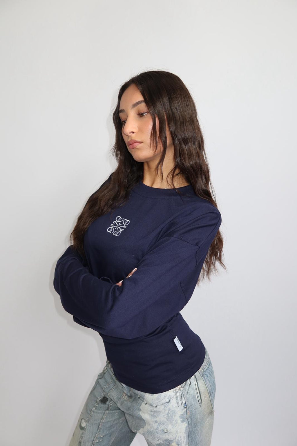 PRIORITY SNATCHED LONGSLEEVE NAVY