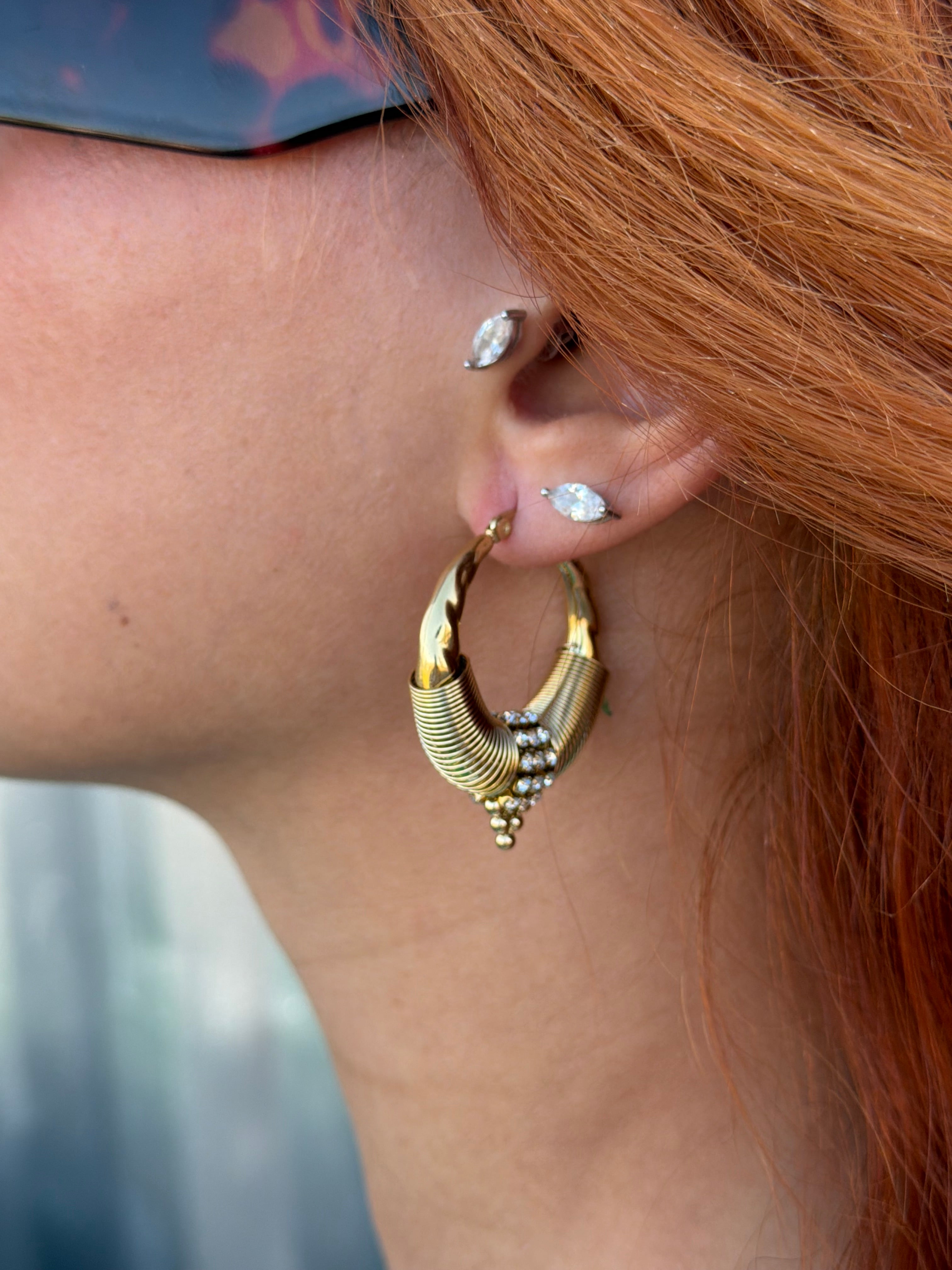 SPIRAL EARRINGS GOLD