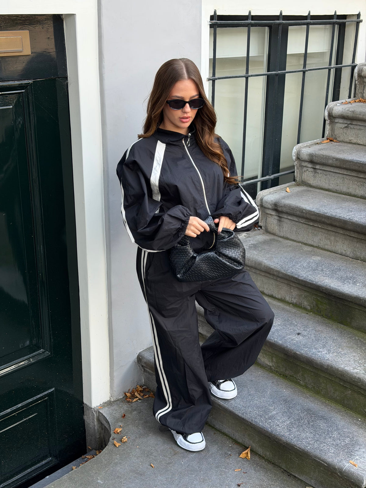 GINA WINDBREAKER TRACKSUIT BLACK