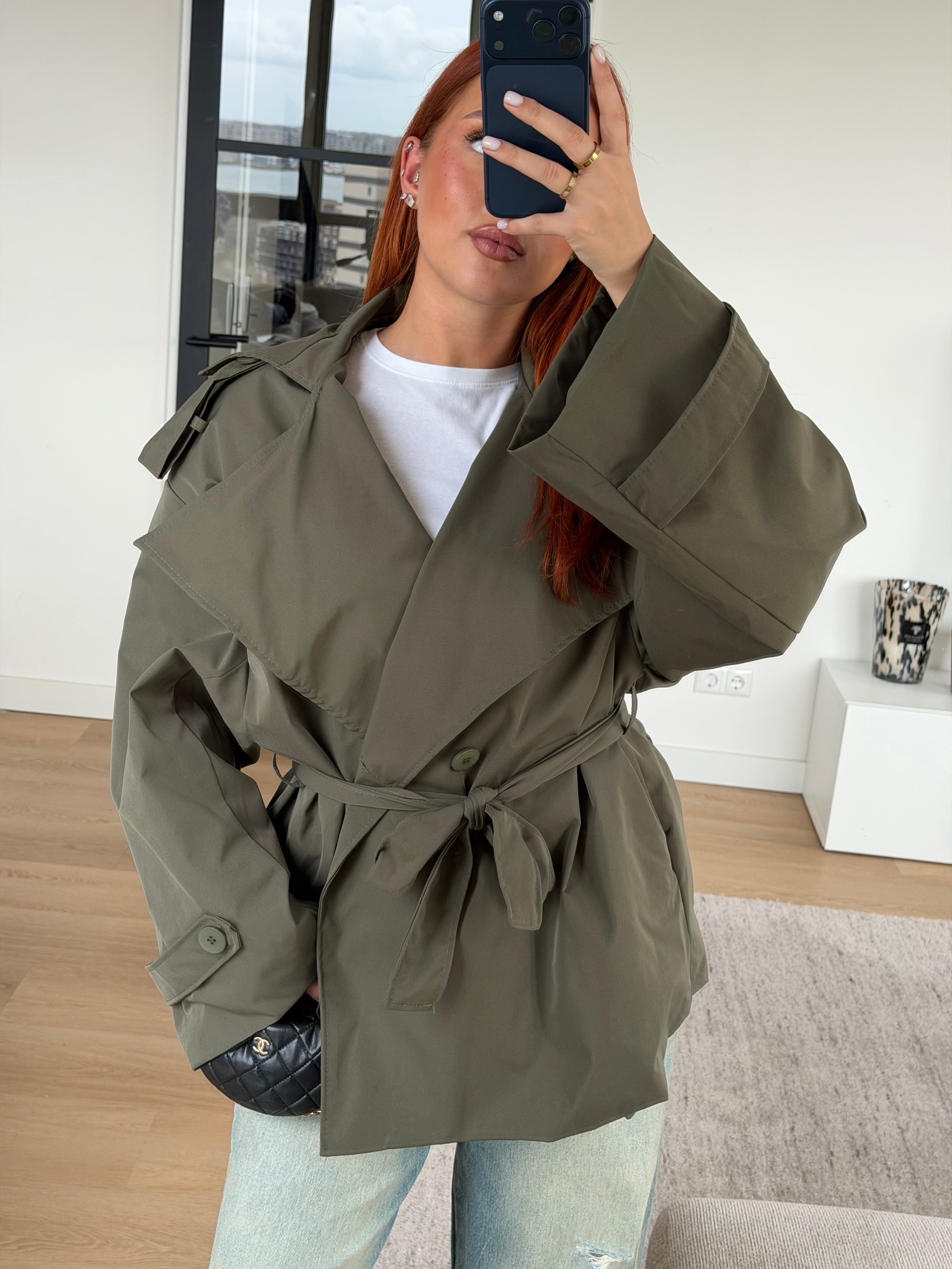 MANDY TRENCH KHAKI